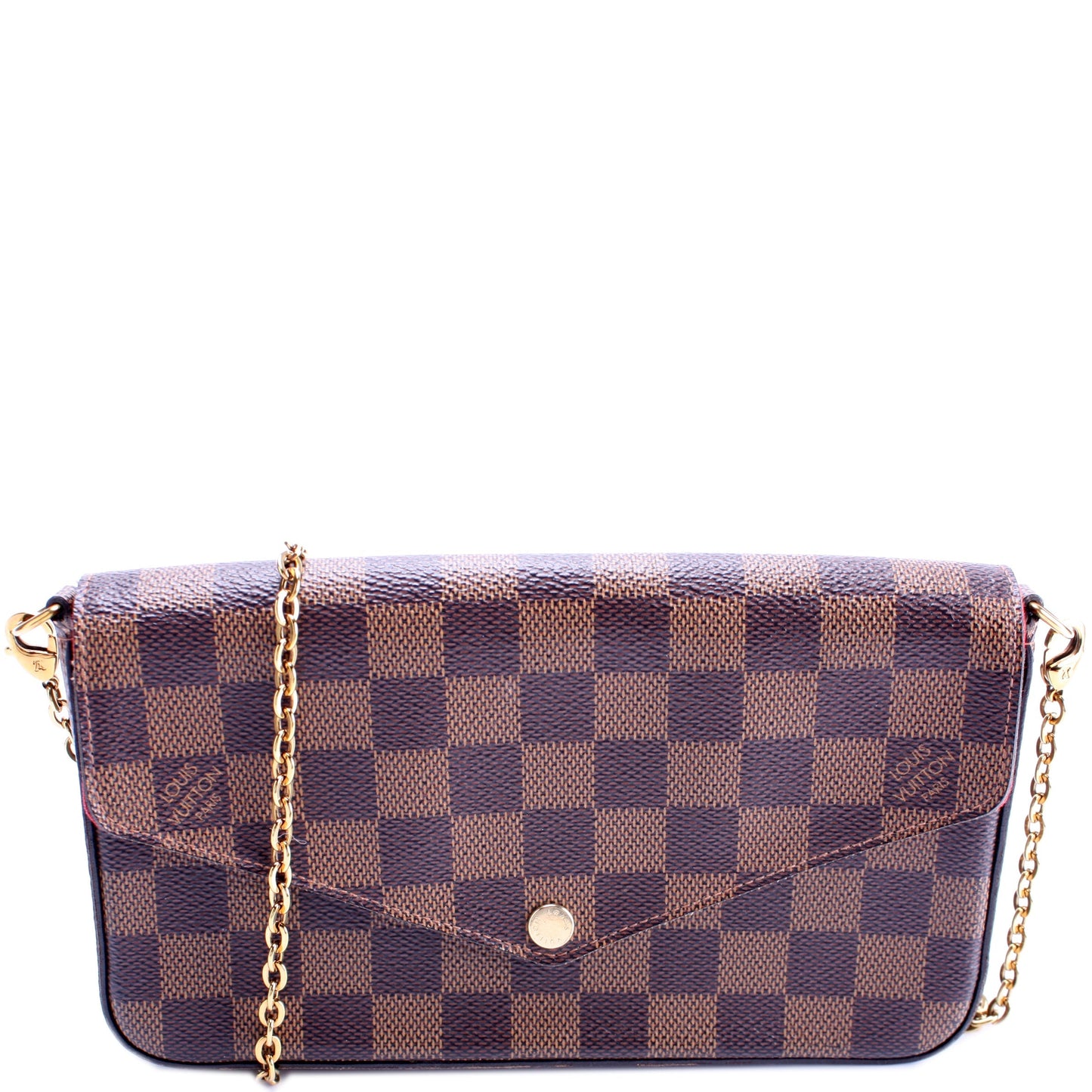 Louis Vuitton Pochette Felicie Ebene Damier Clutch Bag Ebene 2