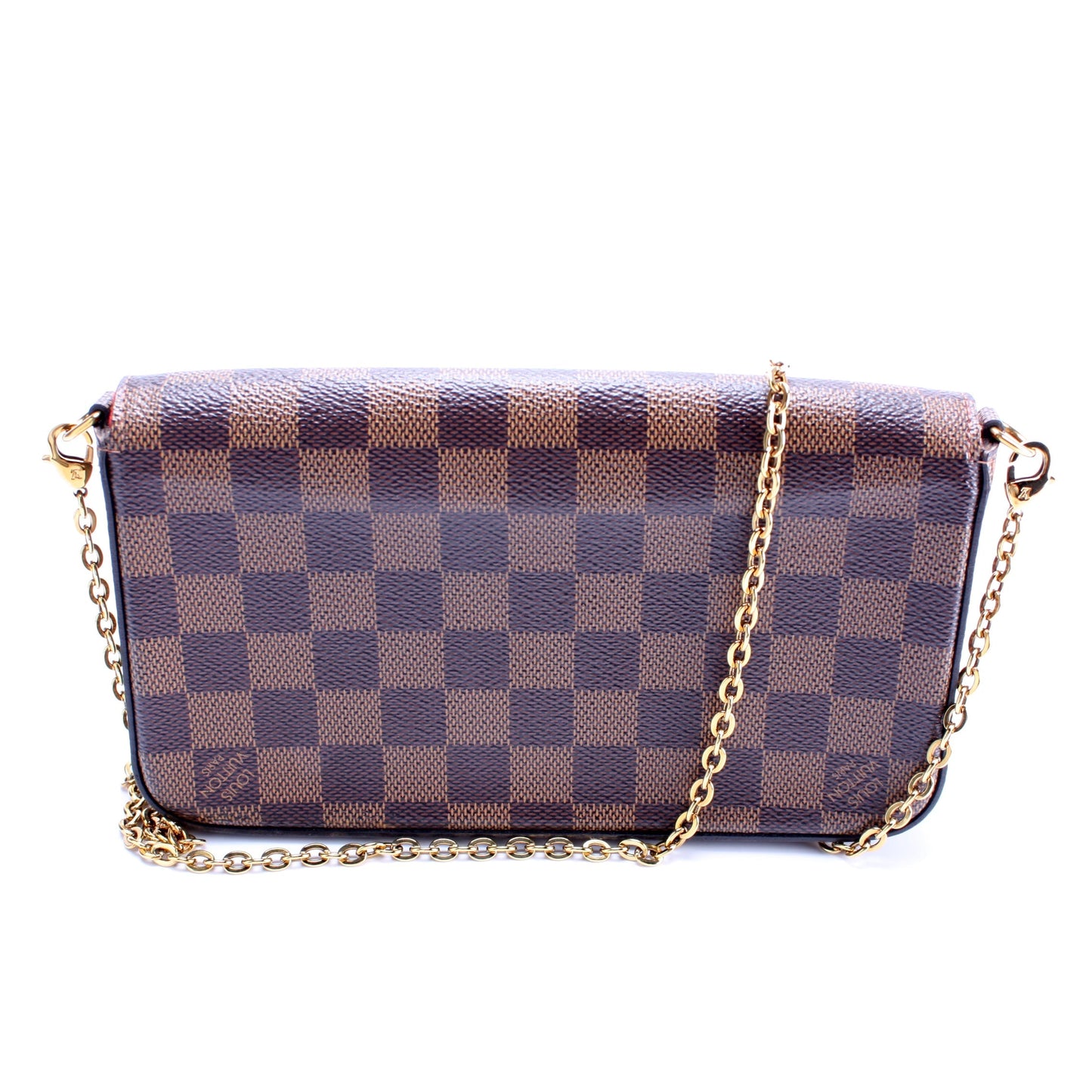 Louis Vuitton Pochette Felicie Ebene Damier Clutch Bag Ebene 2