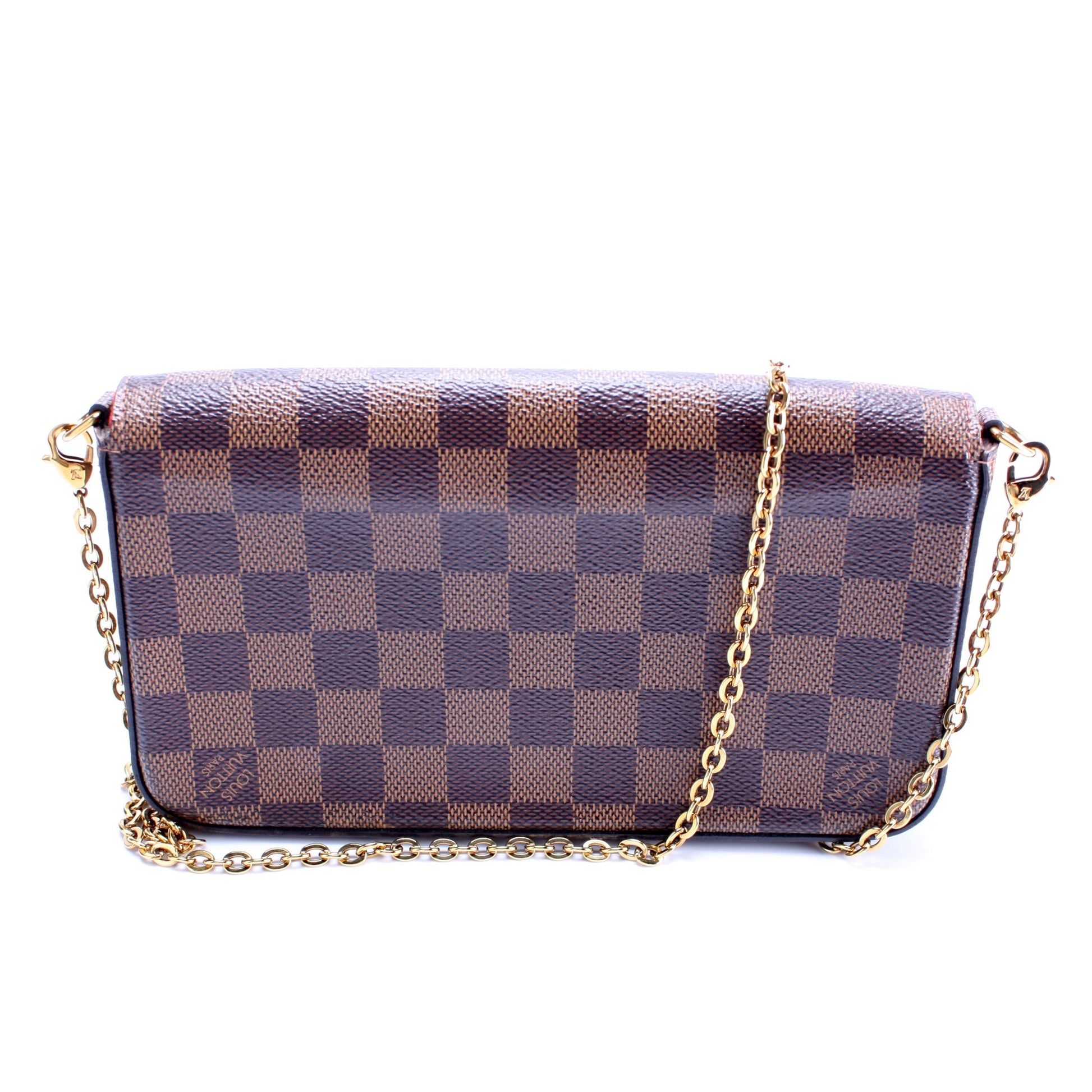 Louis Vuitton Pochette Felicie Ebene Damier Clutch Bag Ebene 2