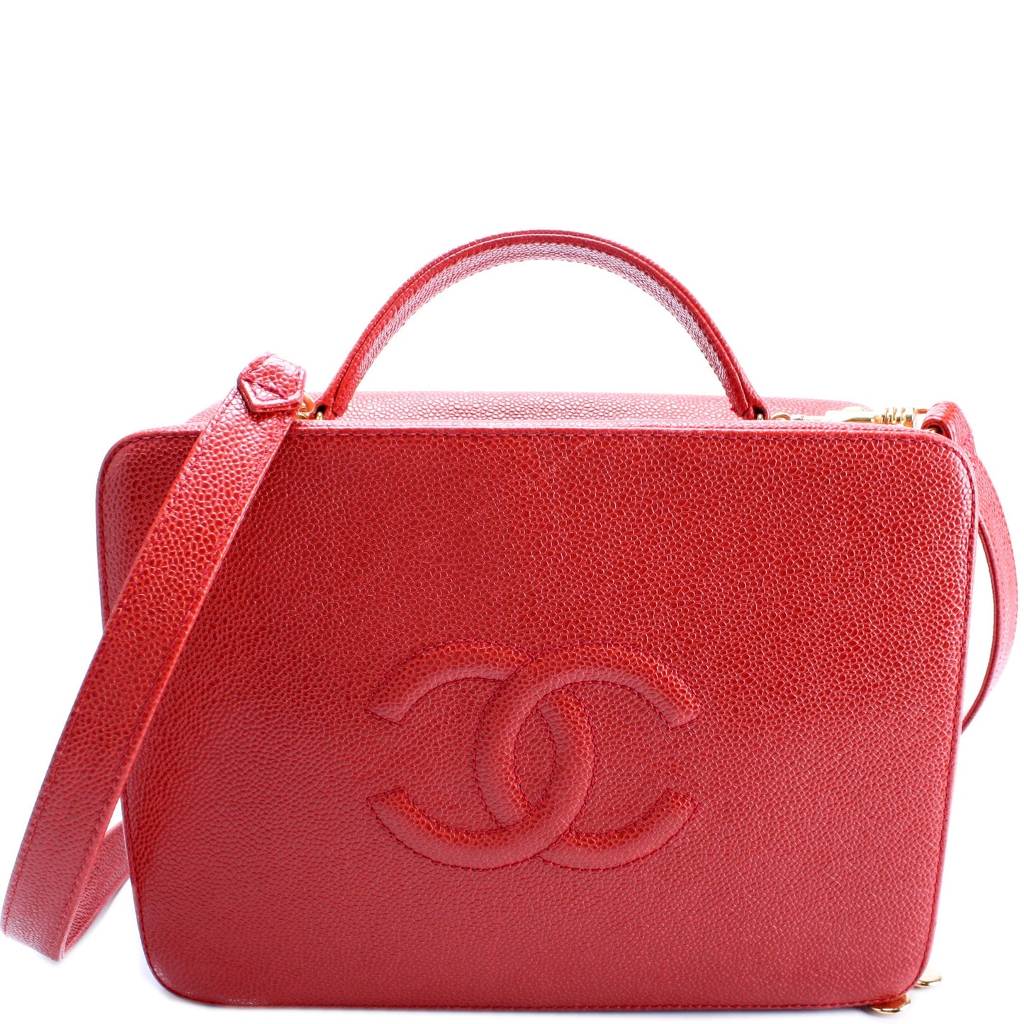 Chanel Lunchbox Vanity Caviar 5M Handbag