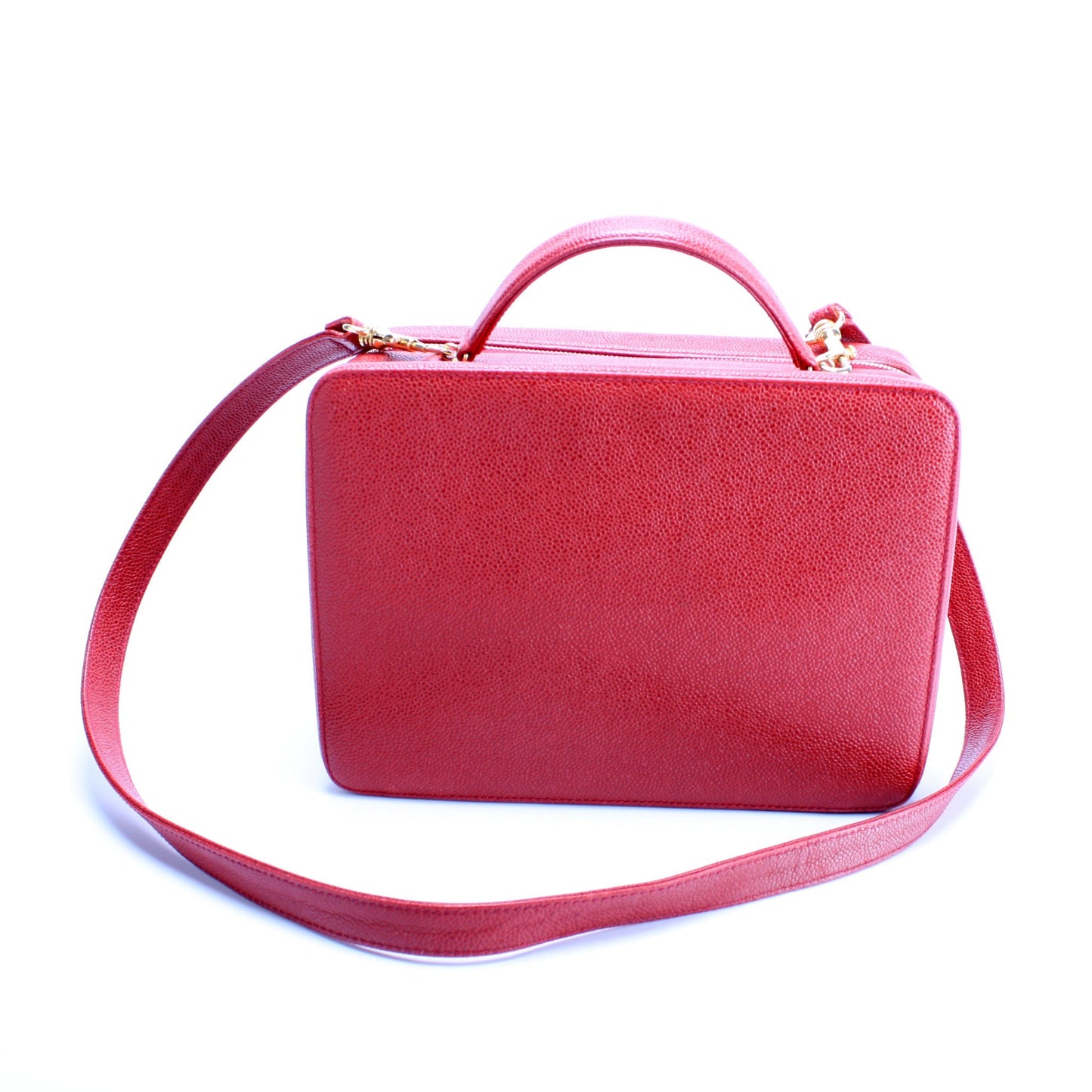 Chanel Lunchbox Vanity Caviar 5M Handbag