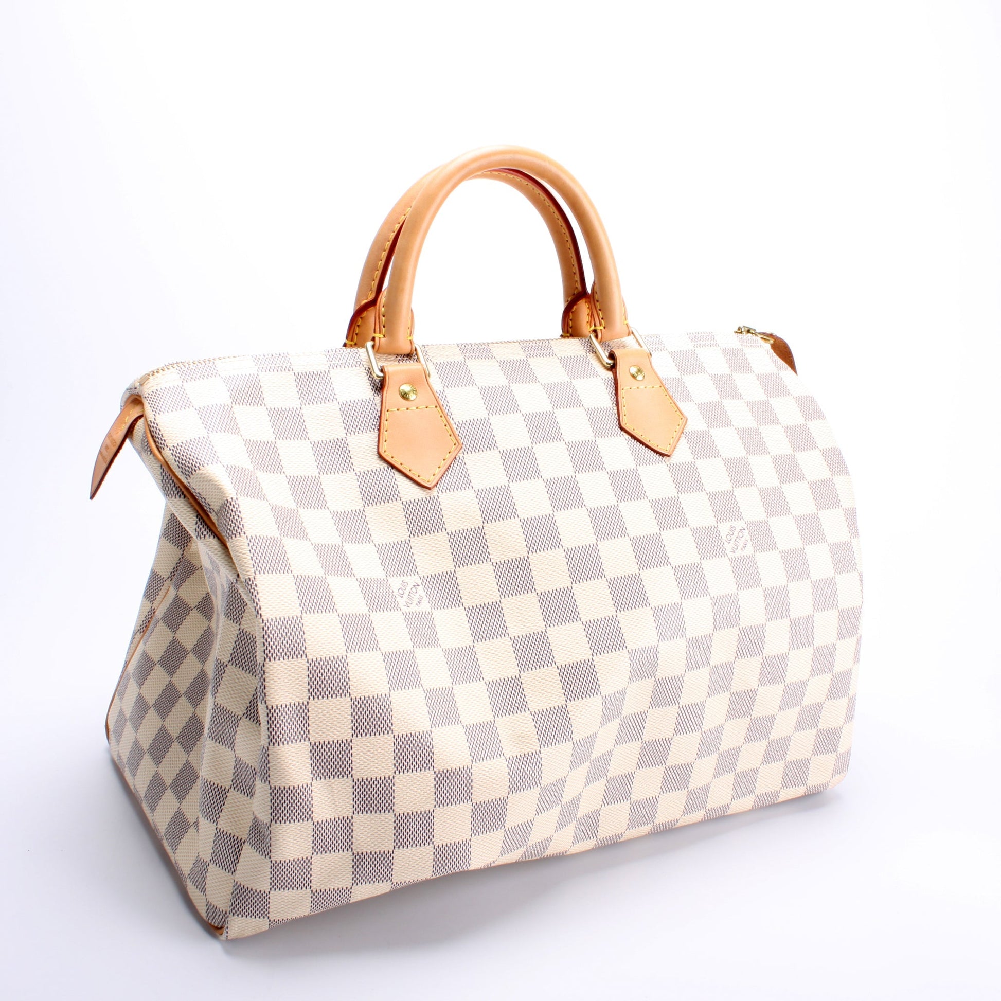 Louis Vuitton Speedy 35 Azur Damier Handbag Azur 4