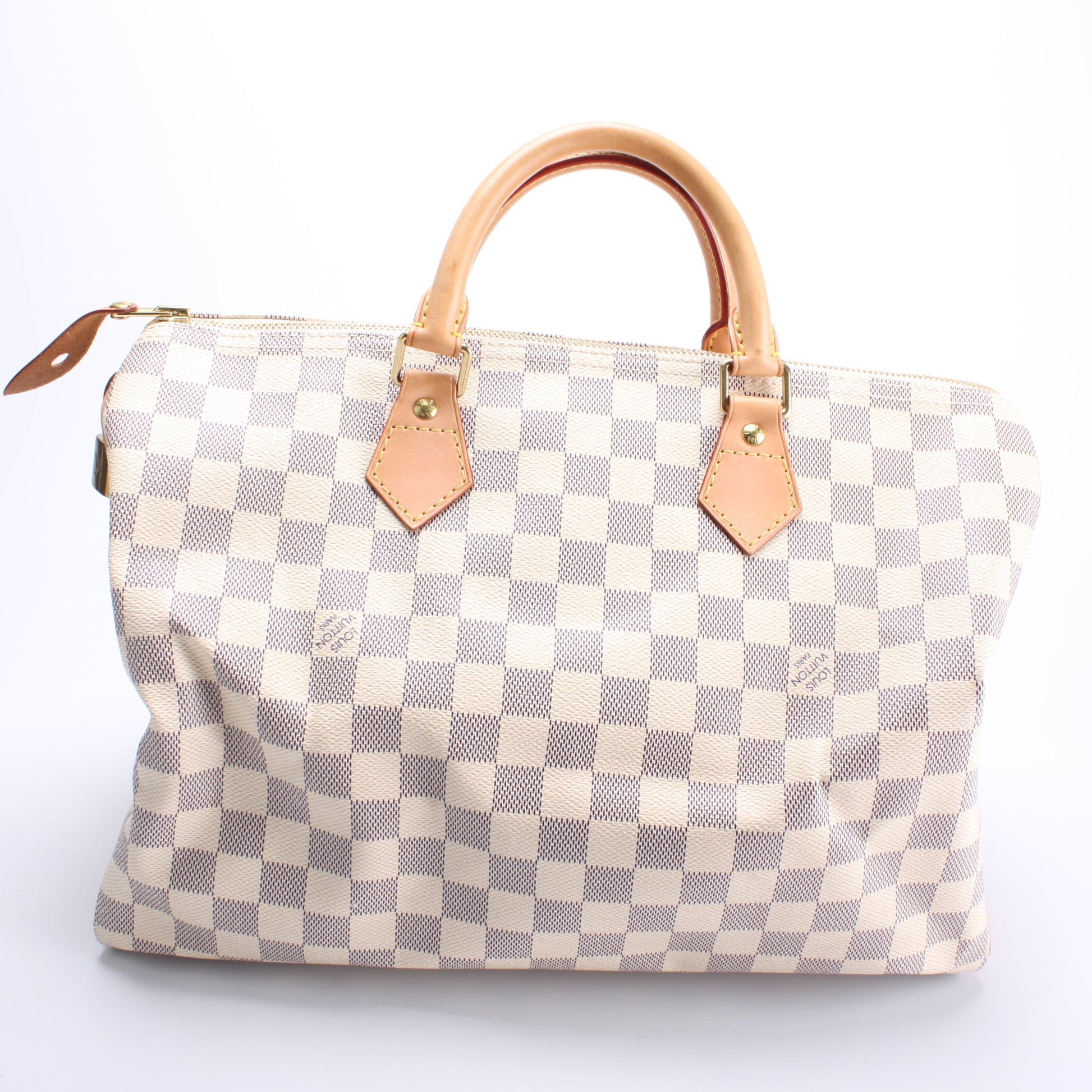 Louis Vuitton Speedy 35 Azur Damier Handbag Azur 4