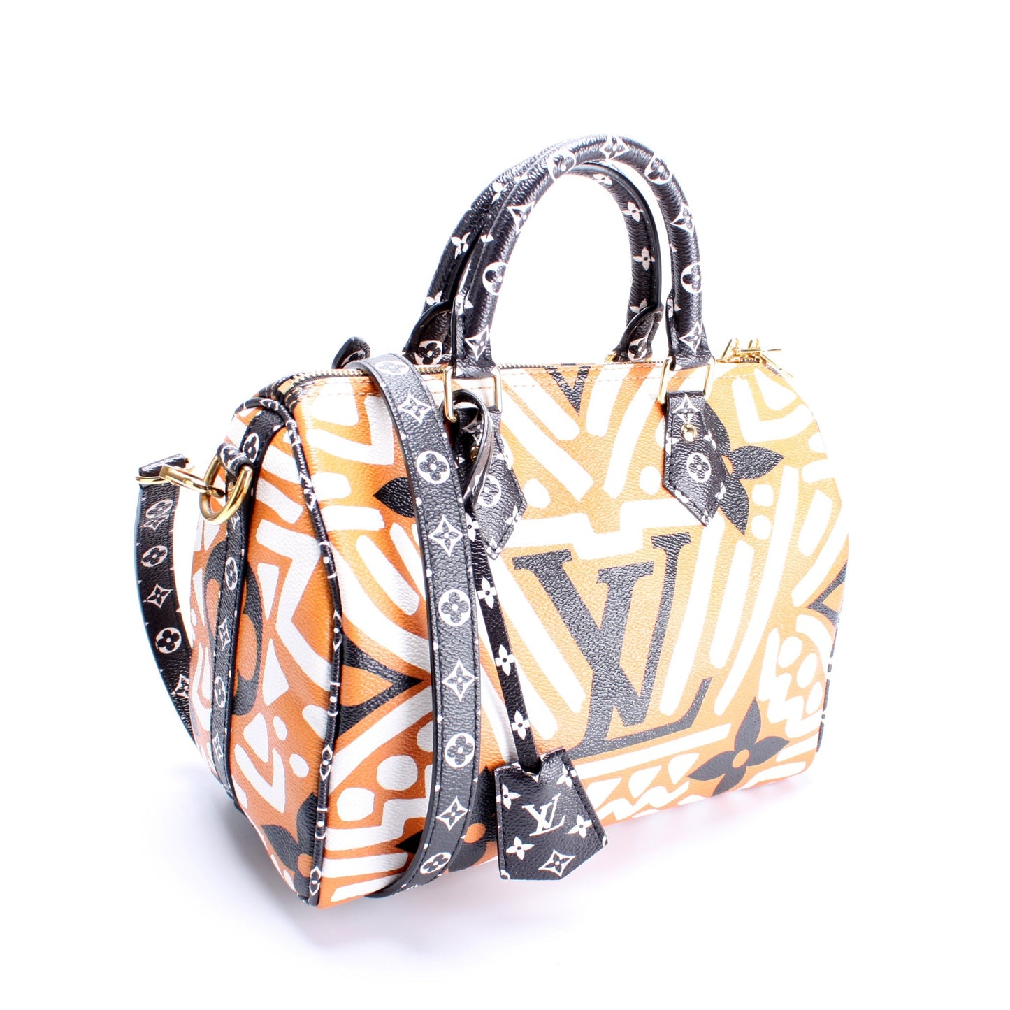 Louis Vuitton Speedy 25 Bandouliere Giant Crafty Monogram Handbag