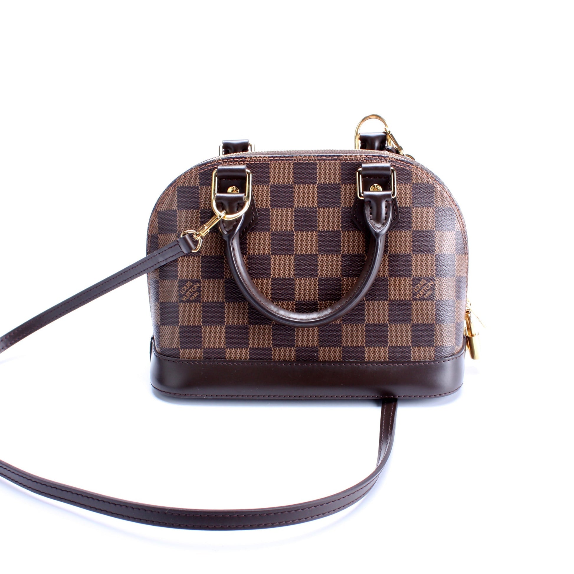 Louis Vuitton Alma BB Ebene Damier Handbag Ebene 5