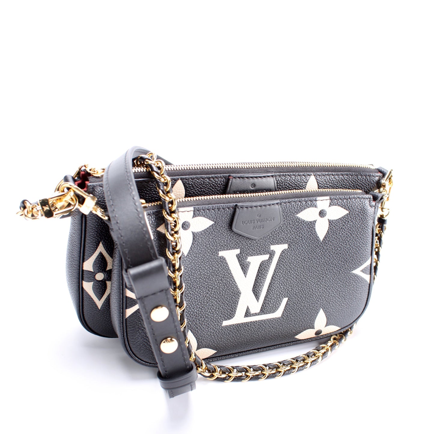 Louis Vuitton Multi Pochette Bicolor Empreinte Clutch Bag