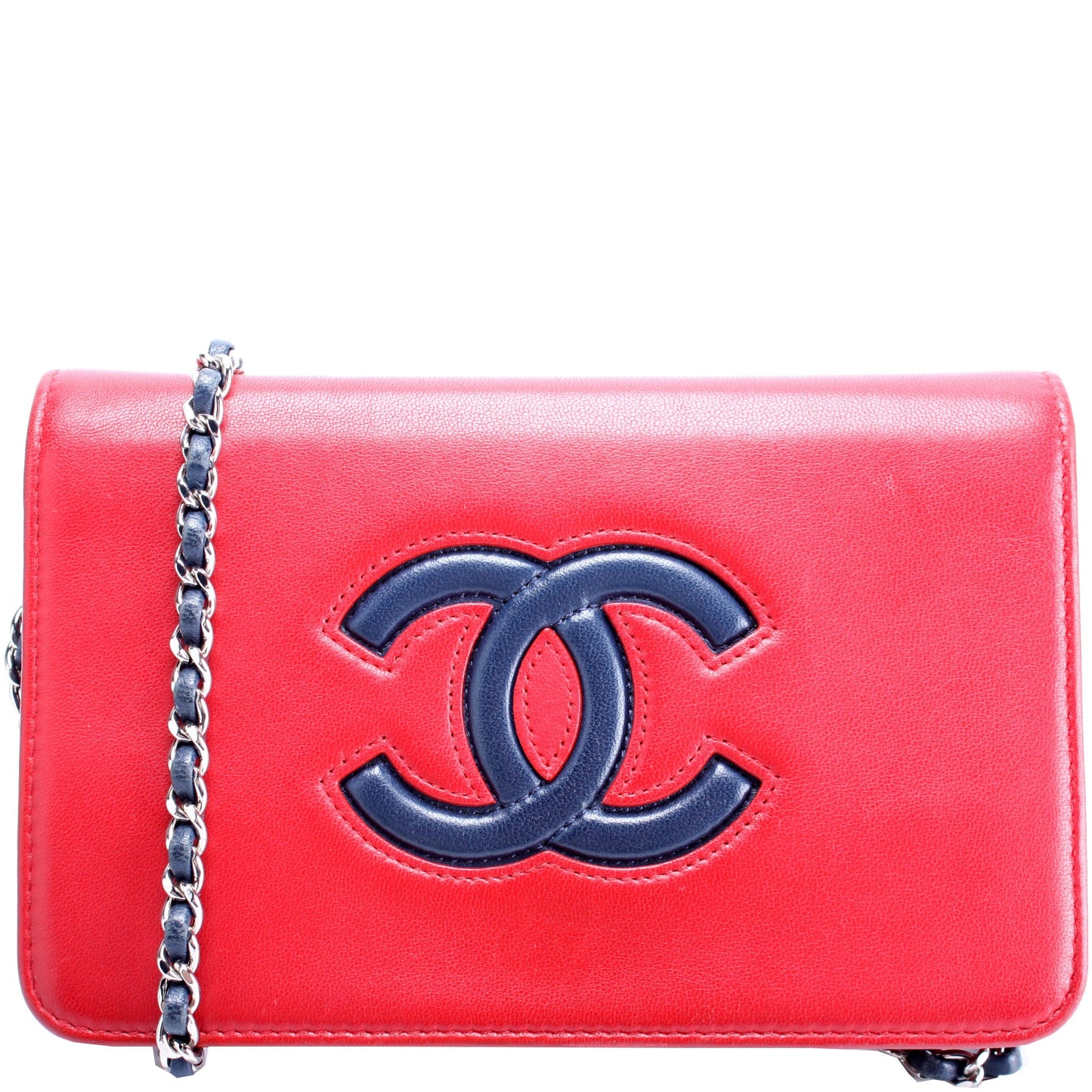 Chanel CC WOC Bicolor Calfskin 22M Clutch Bag