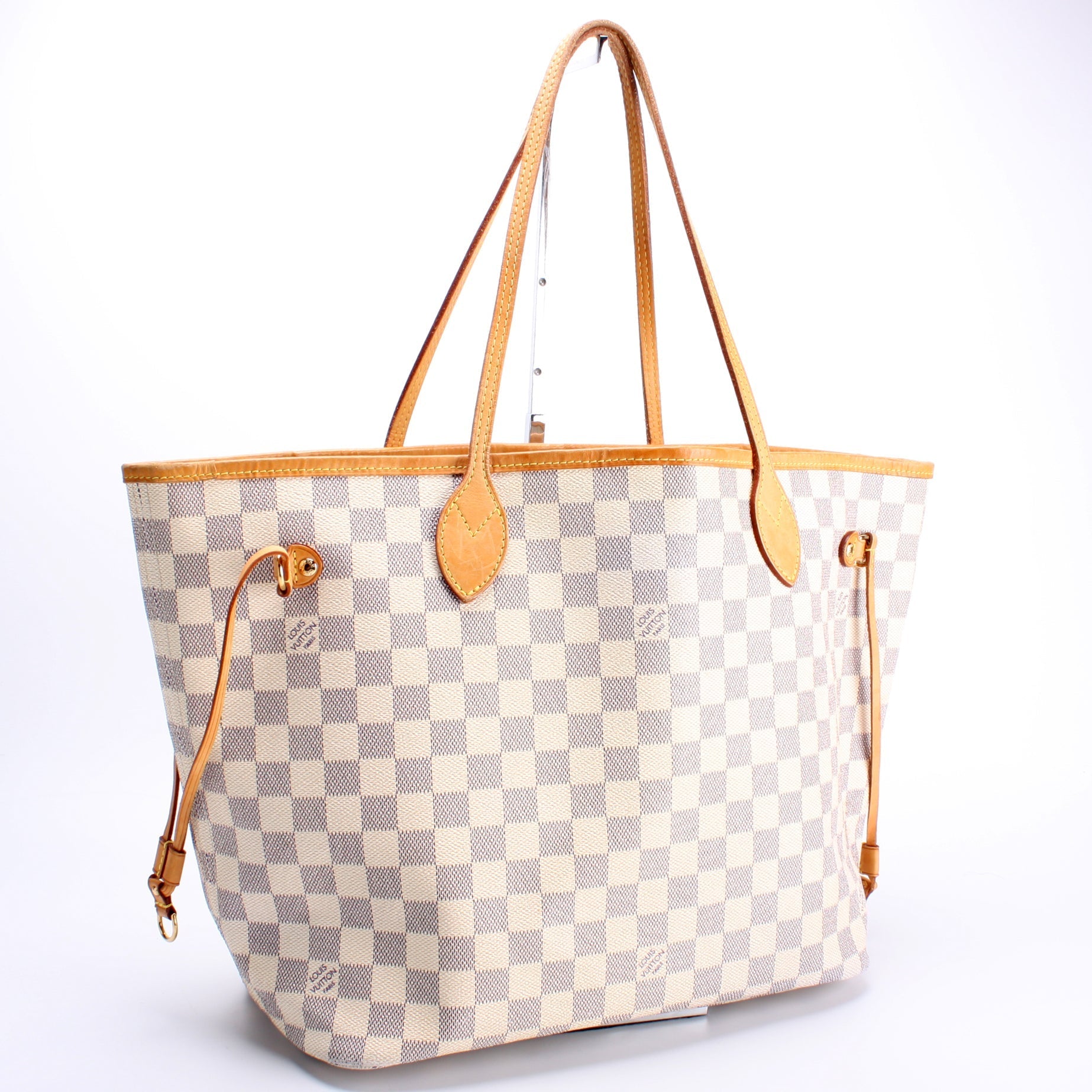Louis Vuitton Neverfull MM Azur Damier Tote Bag Azur 7