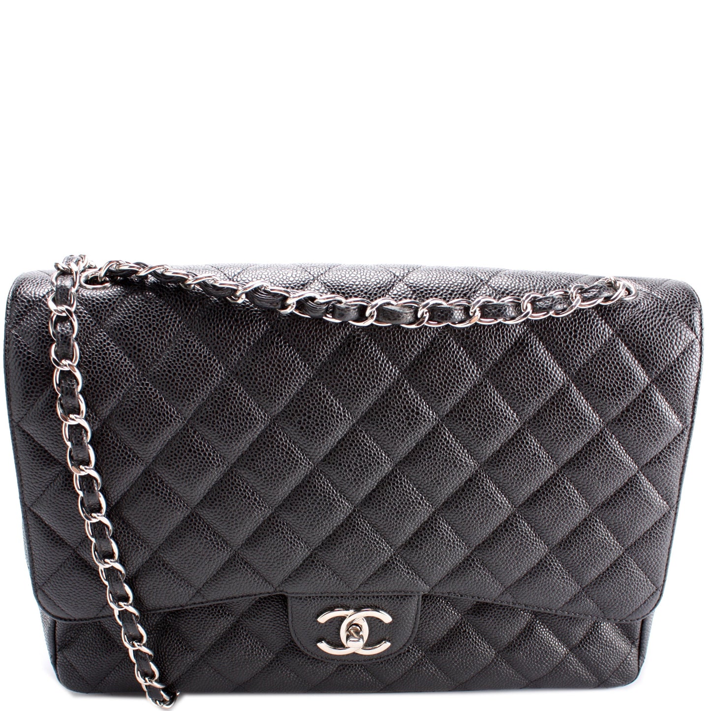 Chanel Classic Flap Maxi Caviar 17-20M Handbag