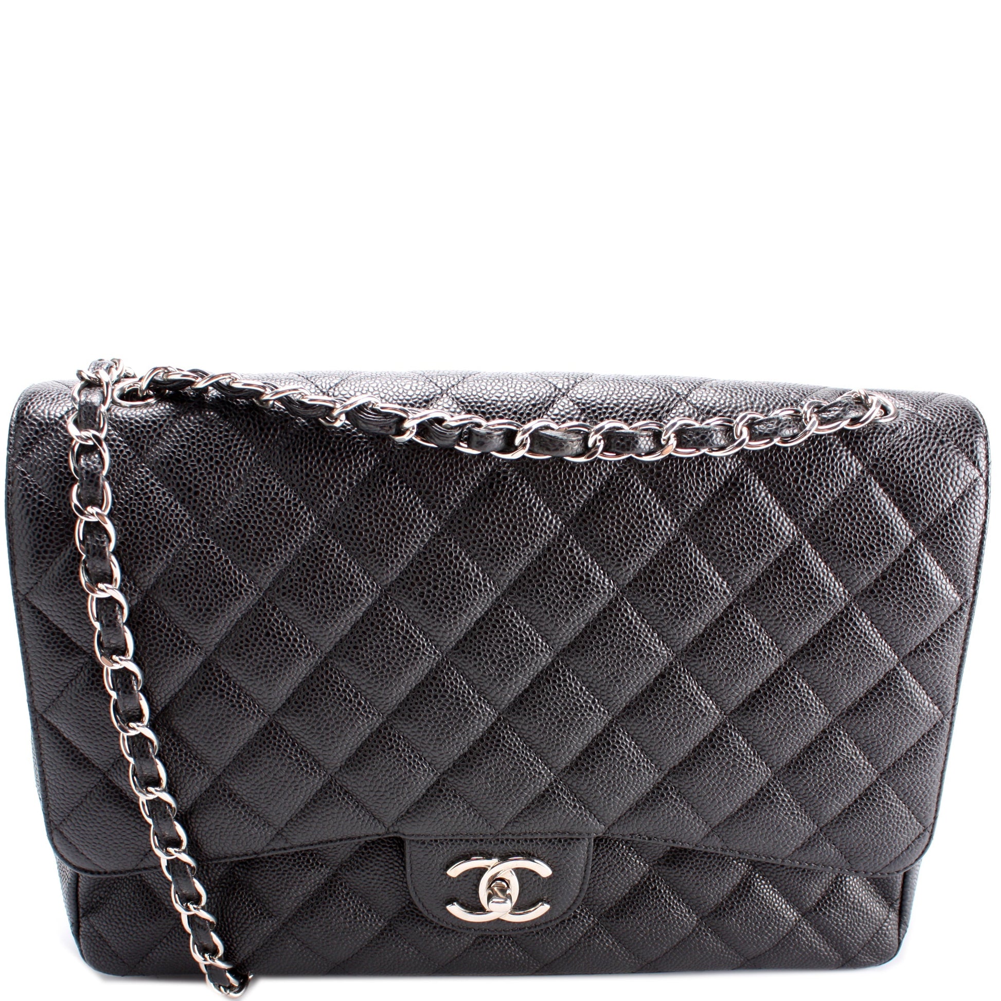 Chanel Classic Flap Maxi Caviar 17-20M Handbag