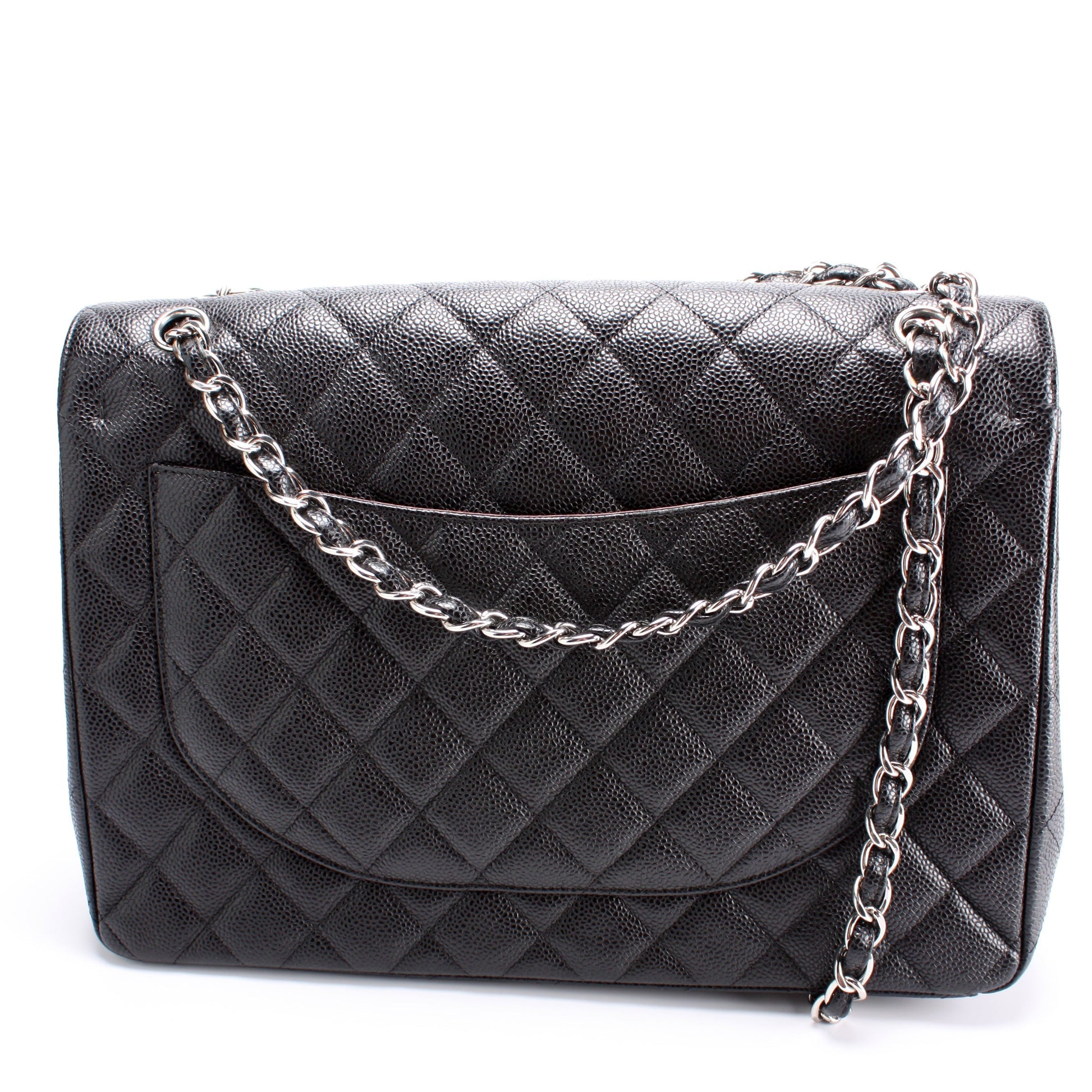 Chanel Classic Flap Maxi Caviar 17-20M Handbag