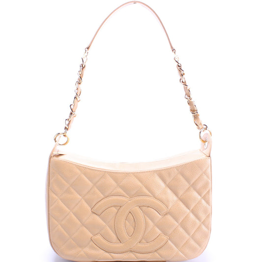 Chanel Timeless Hobo Caviar 10M Shoulder Bag