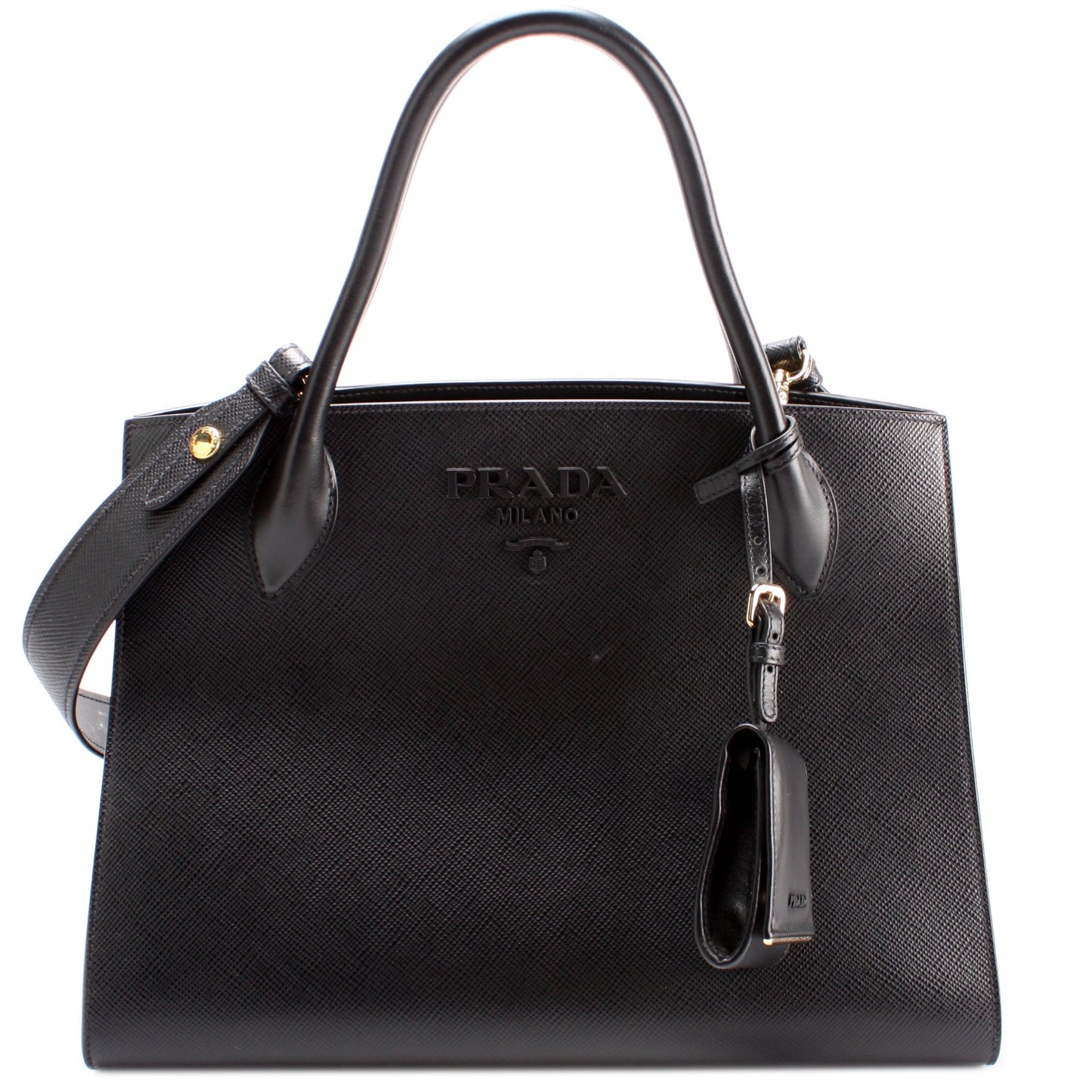 Prada Monochrome Saffiano Tote Bag Medium