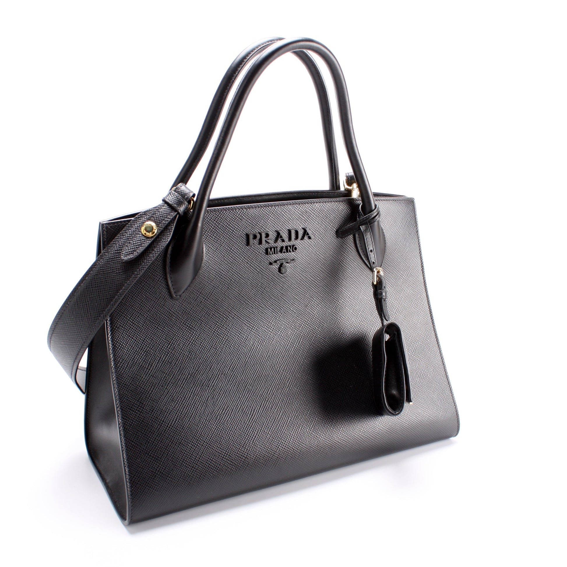 Prada Monochrome Saffiano Tote Bag Medium