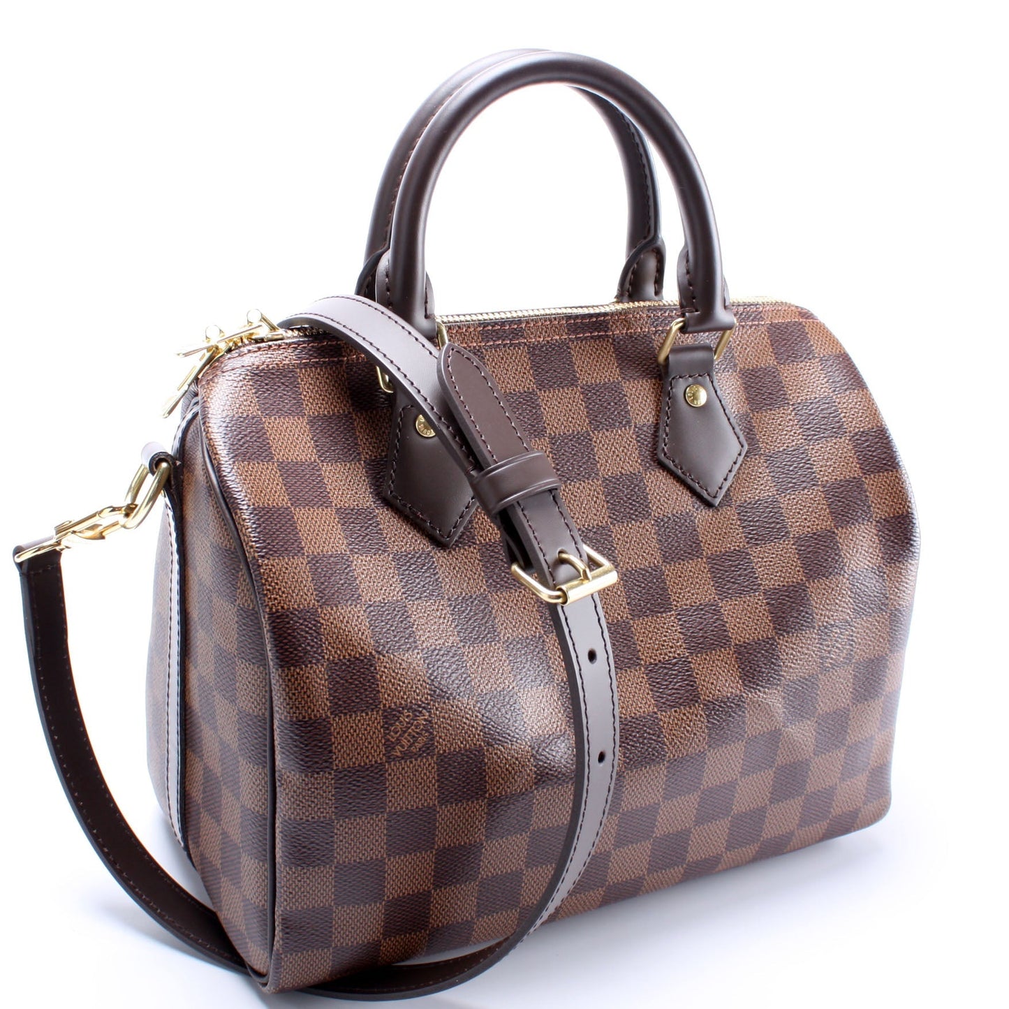 Louis Vuitton Speedy 25 Bandouliere Ebene Damier Handbag Ebene 8