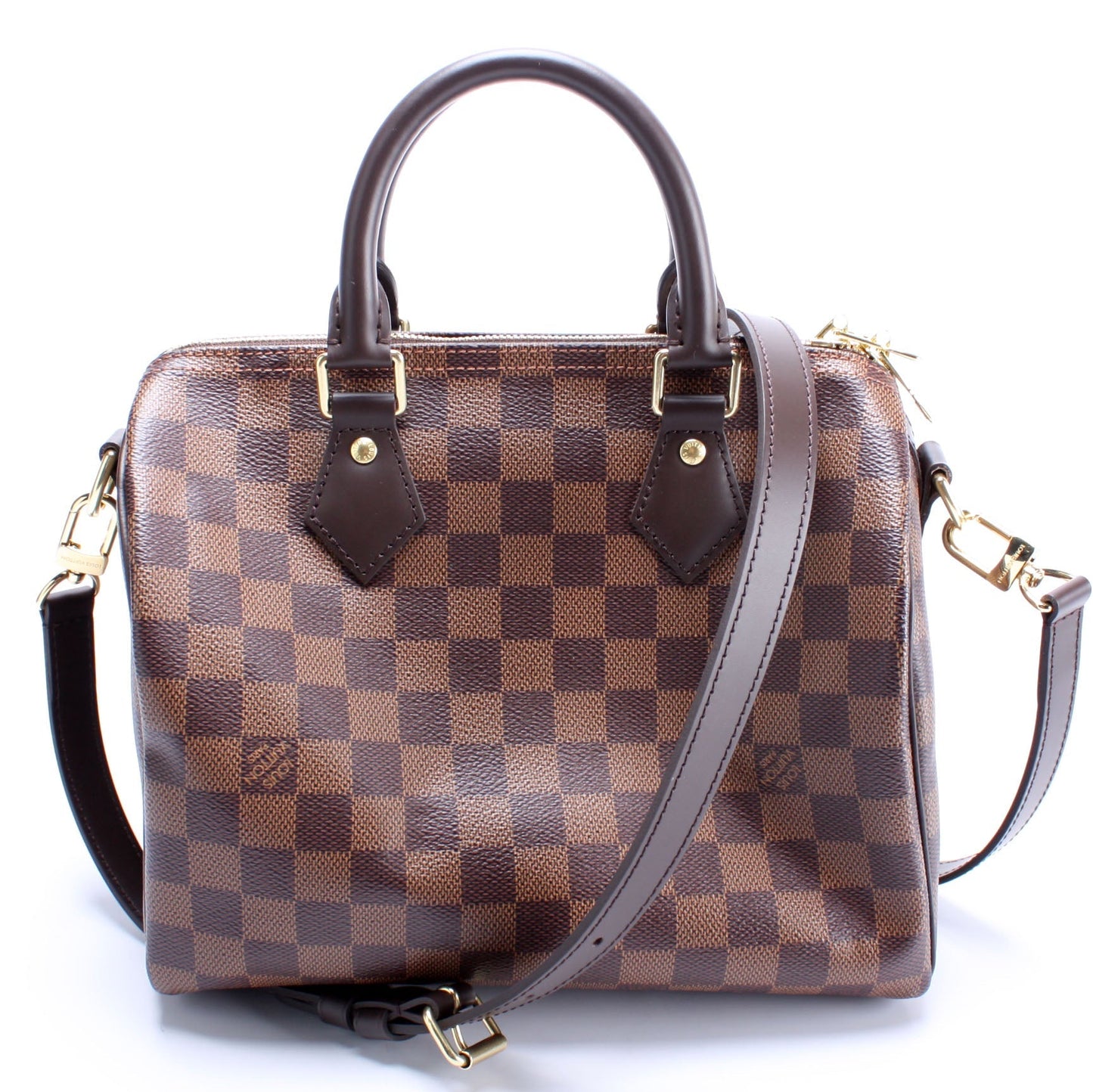 Louis Vuitton Speedy 25 Bandouliere Ebene Damier Handbag Ebene 8