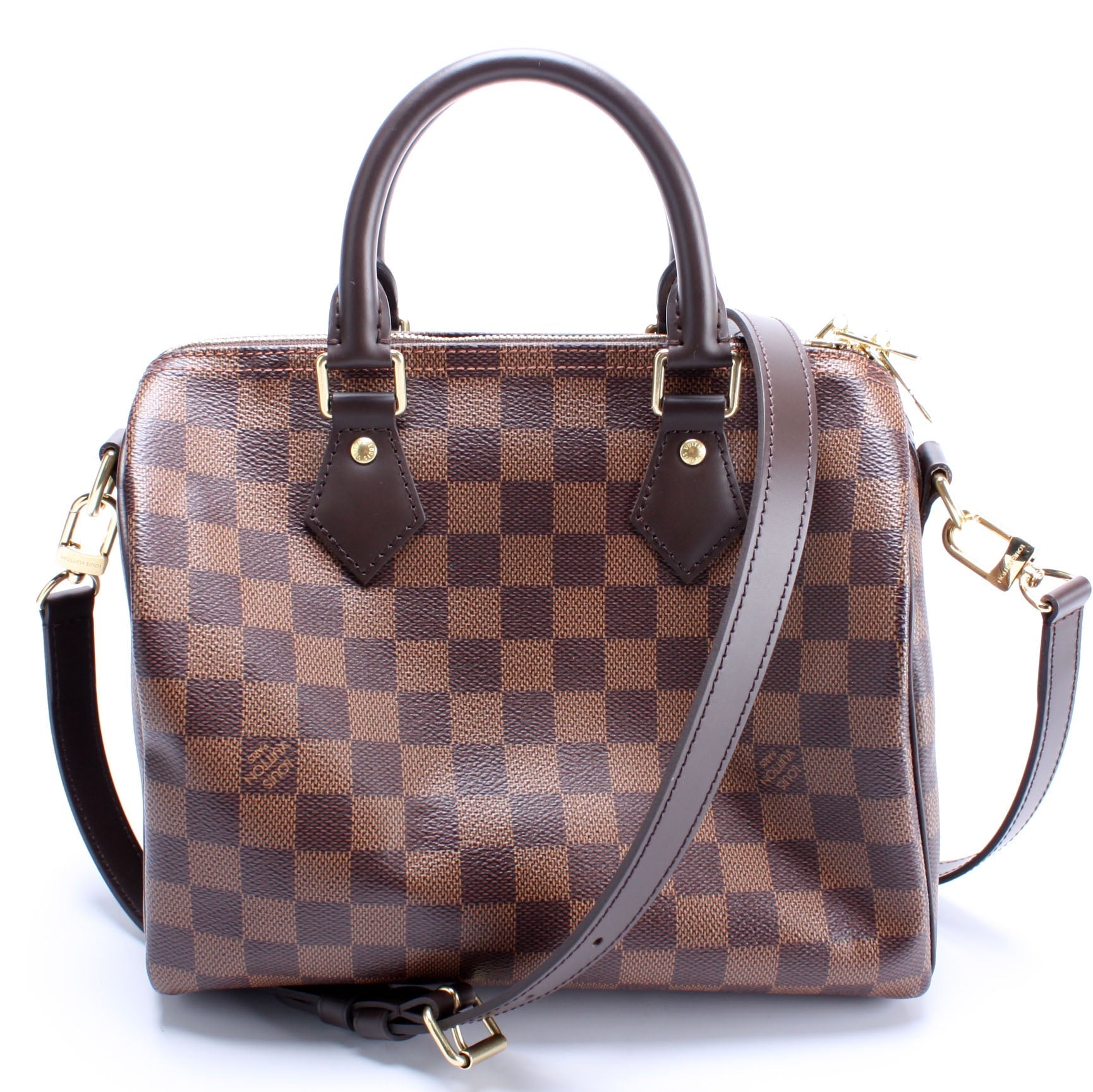 Louis Vuitton Speedy 25 Bandouliere Ebene Damier Handbag Ebene 8
