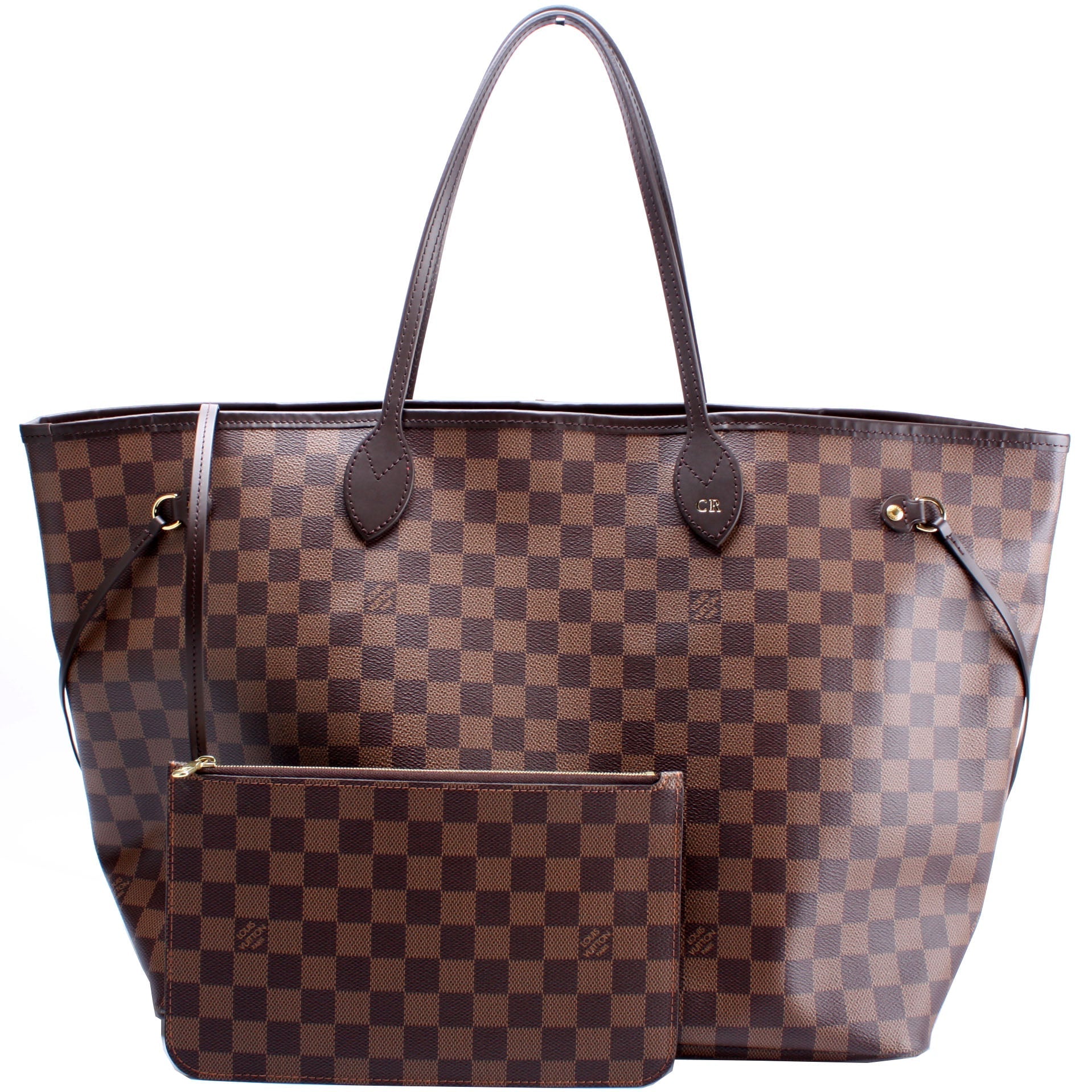 Louis Vuitton Neverfull w GM Ebene Damier Wallet Case