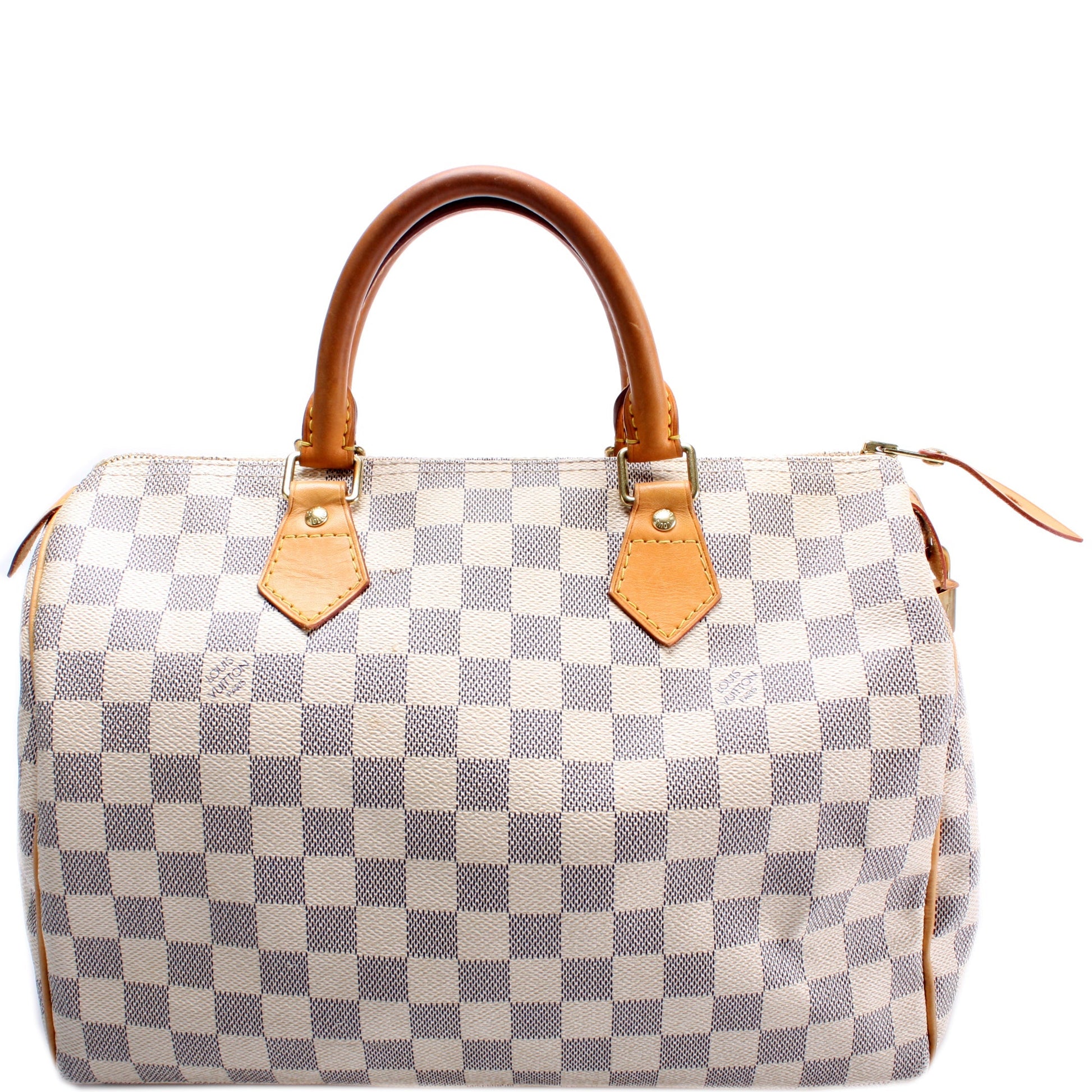 Louis Vuitton Speedy 30 Azur Damier Handbag Azur 17