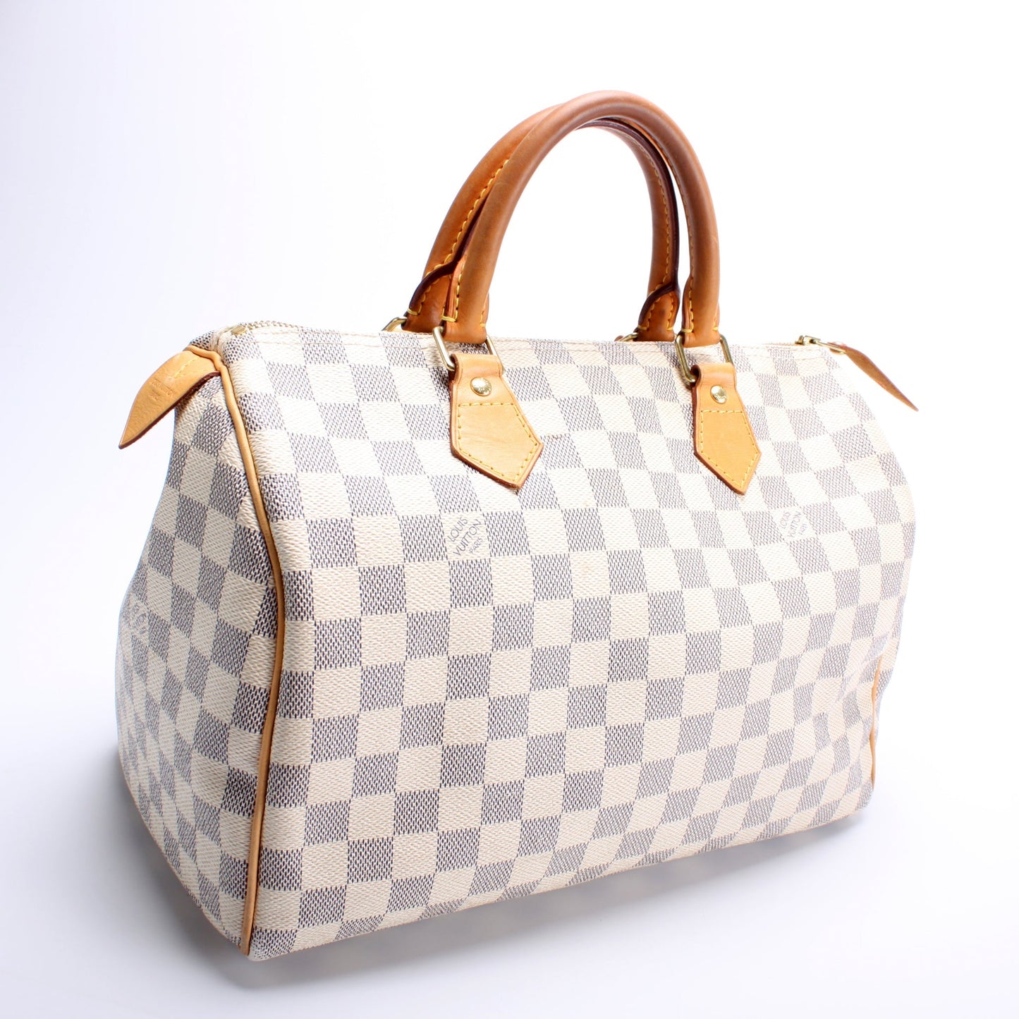 Louis Vuitton Speedy 30 Azur Damier Handbag Azur 17