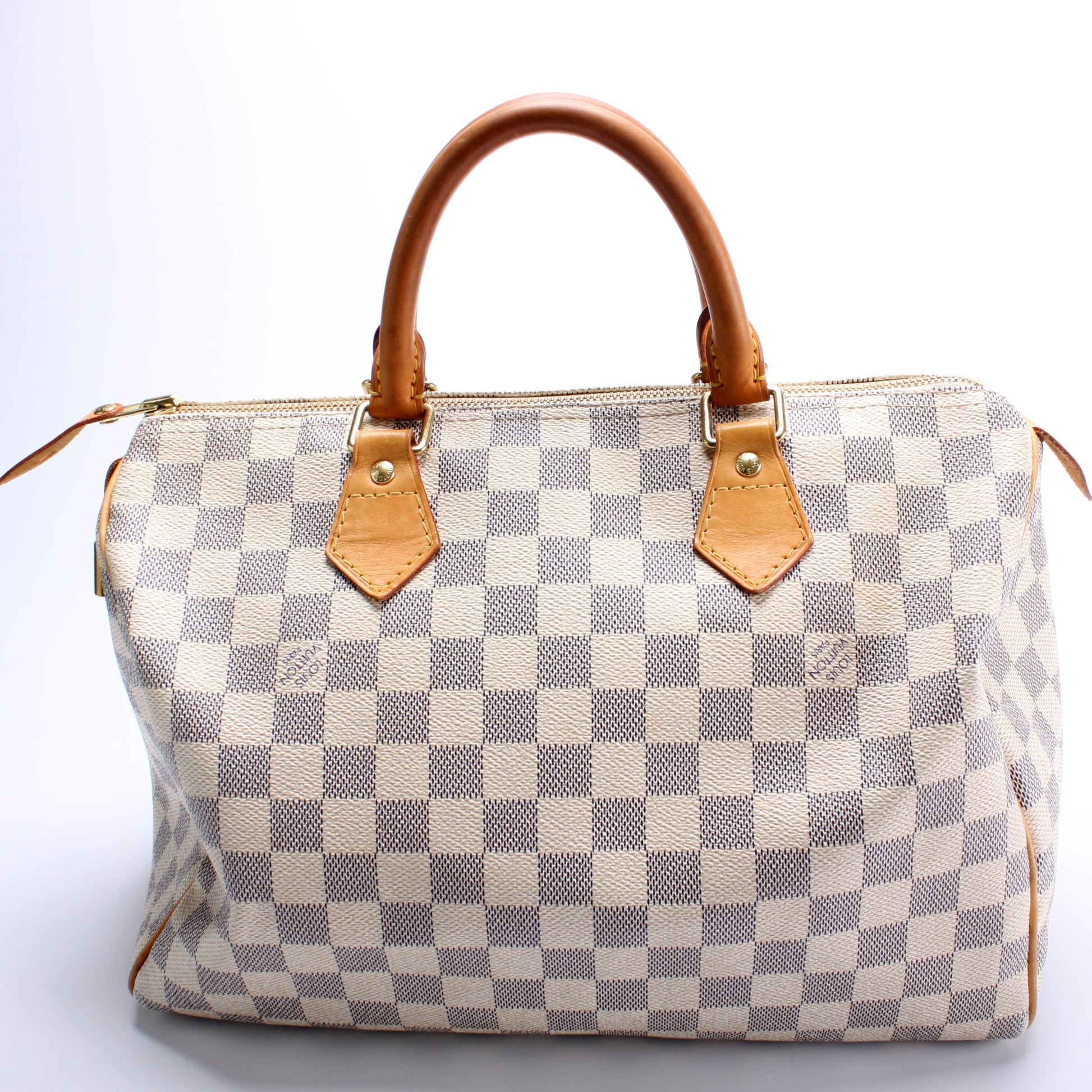 Louis Vuitton Speedy 30 Azur Damier Handbag Azur 17