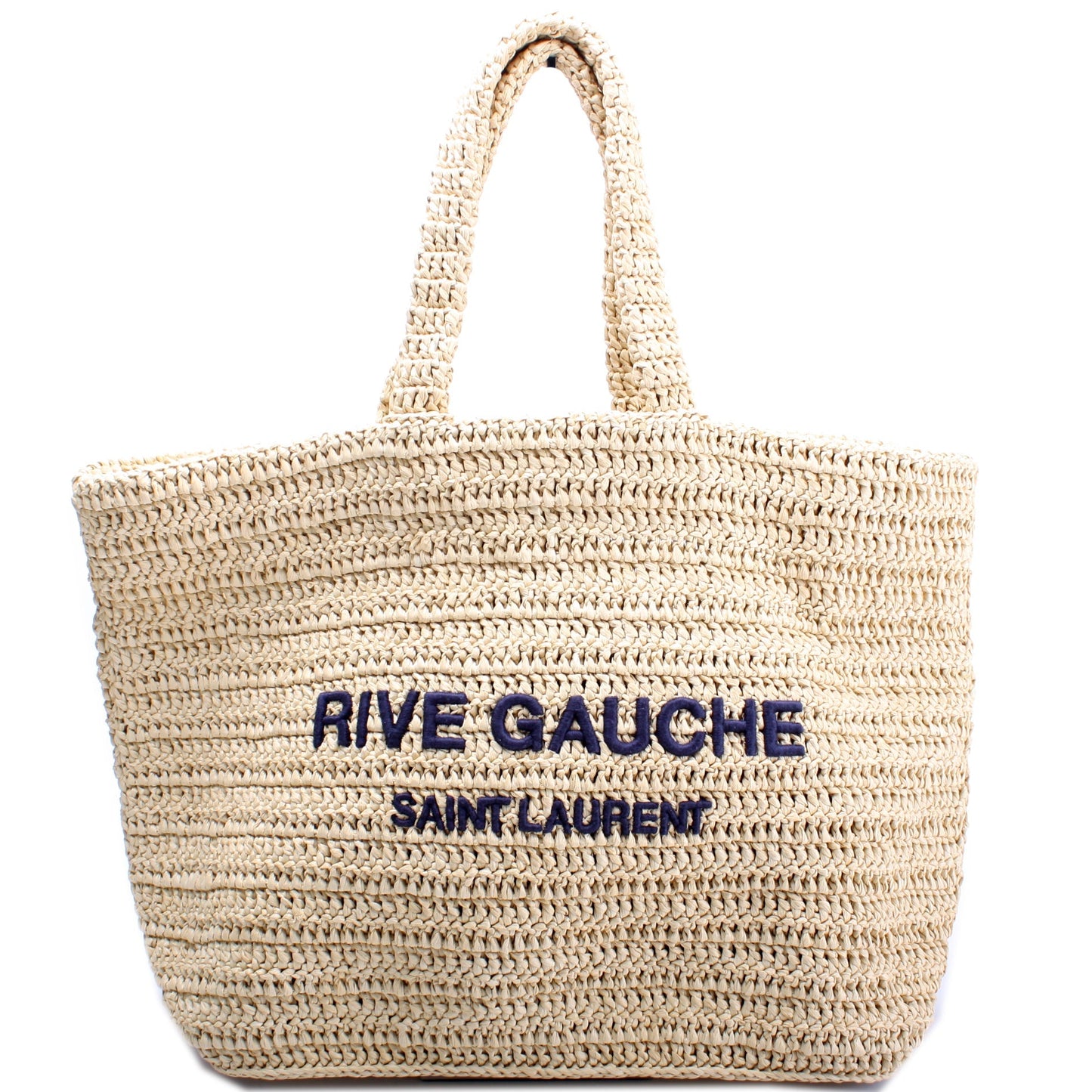 YSL Saint Laurent Saint Laurent Rive Gauche Supple Tote Bag Raffia