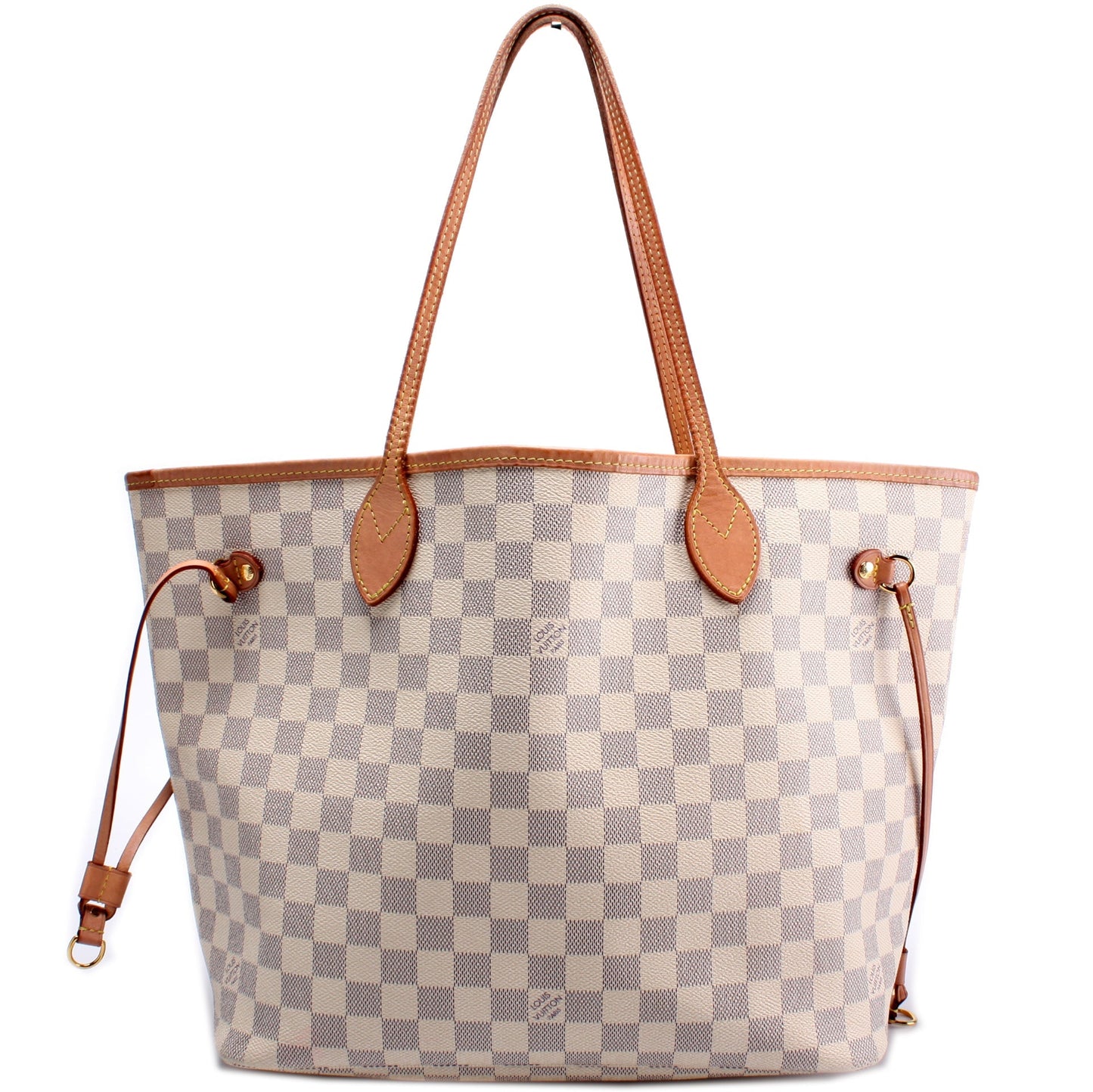 Louis Vuitton Neverfull MM Azur Damier Tote Bag Azur 92