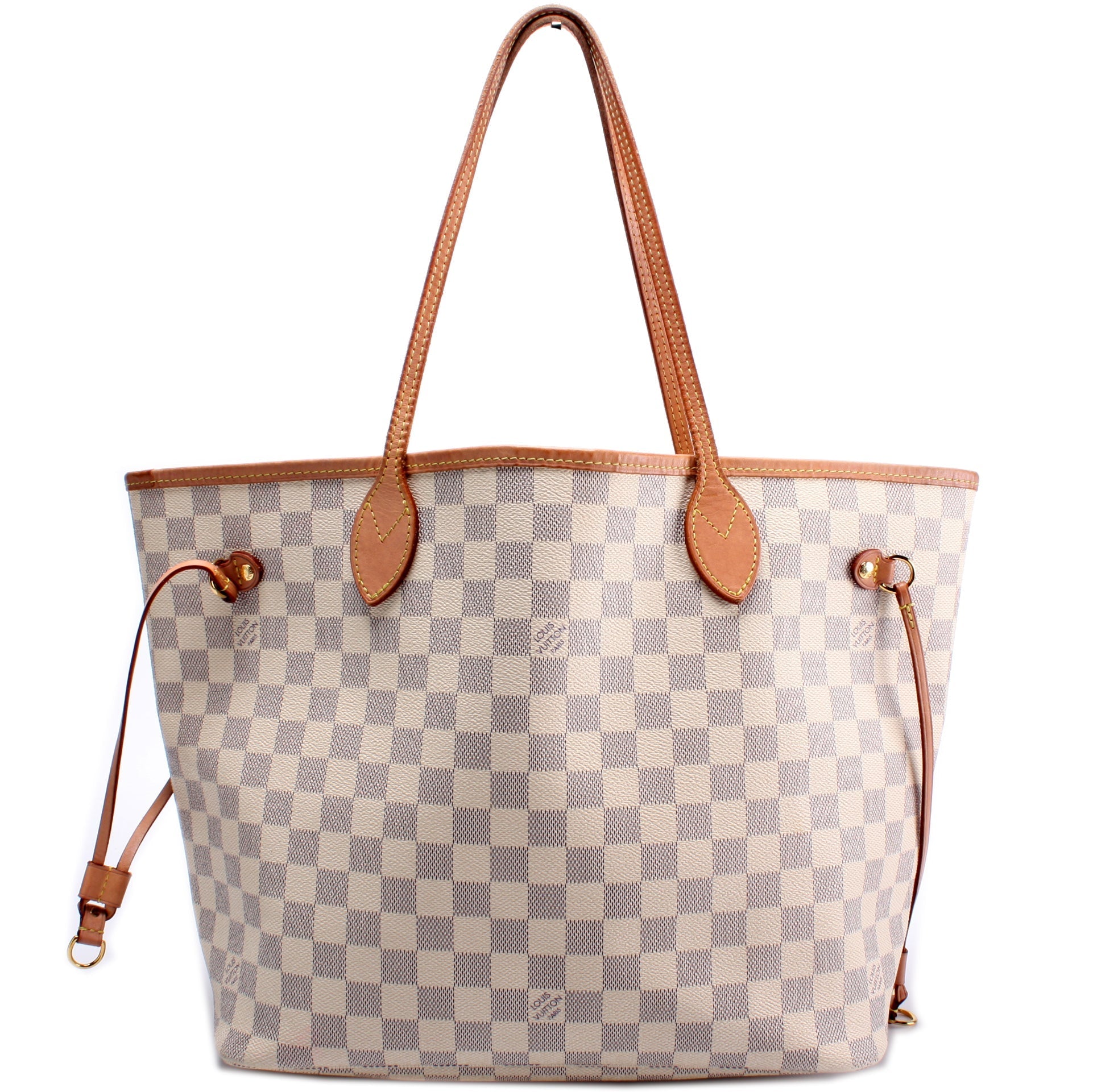 Louis Vuitton Neverfull MM Azur Damier Tote Bag Azur 92