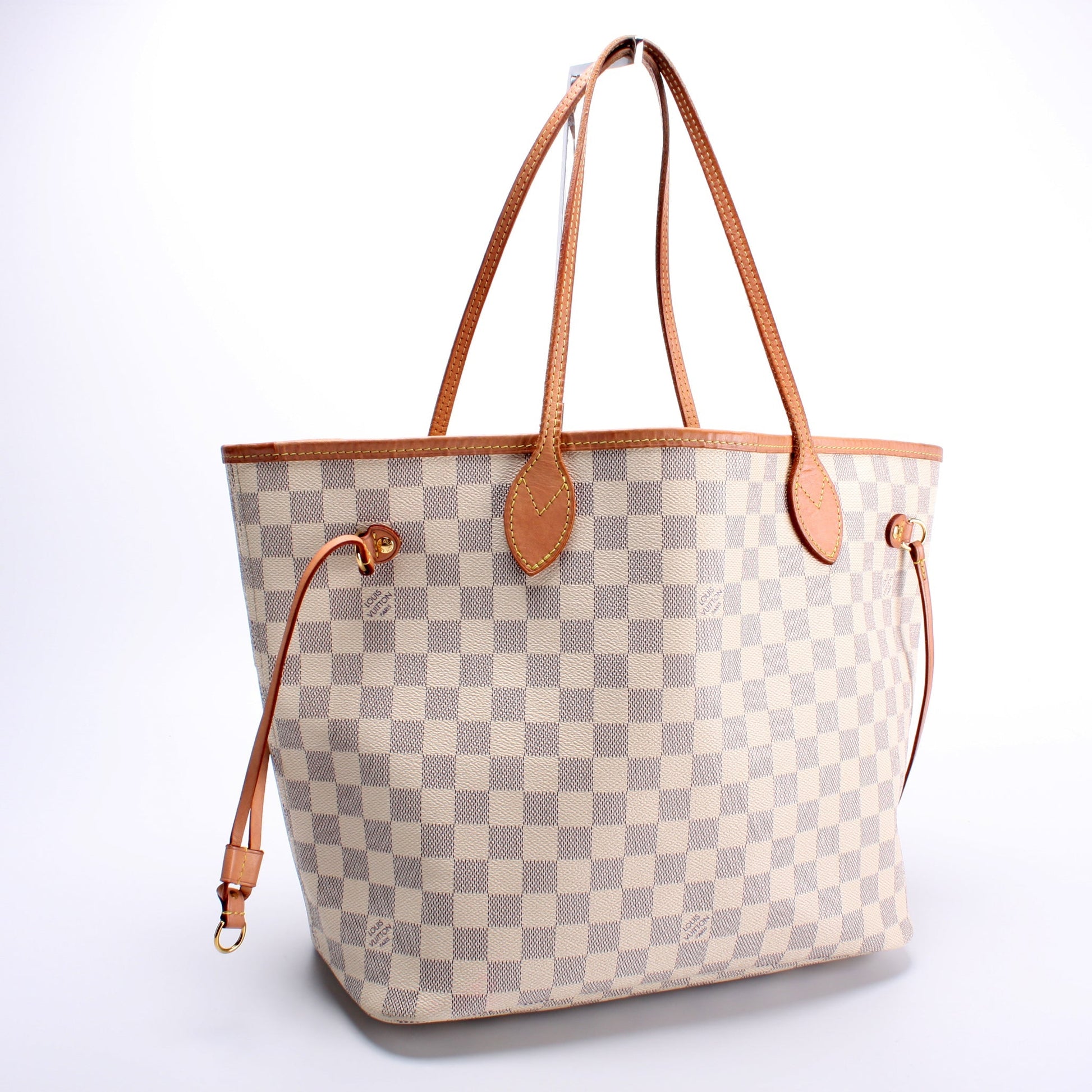 Louis Vuitton Neverfull MM Azur Damier Tote Bag Azur 92