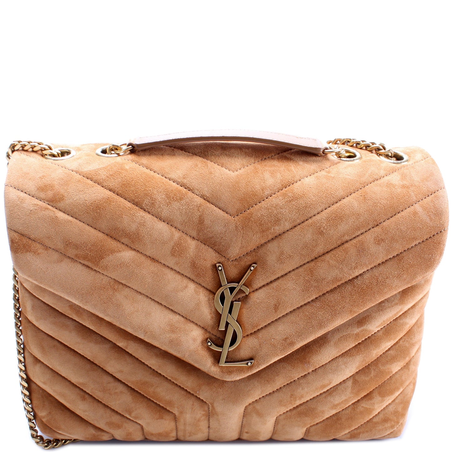 YSL Saint Laurent Saint Laurent Loulou Bag Suede Quilted Travel Bag