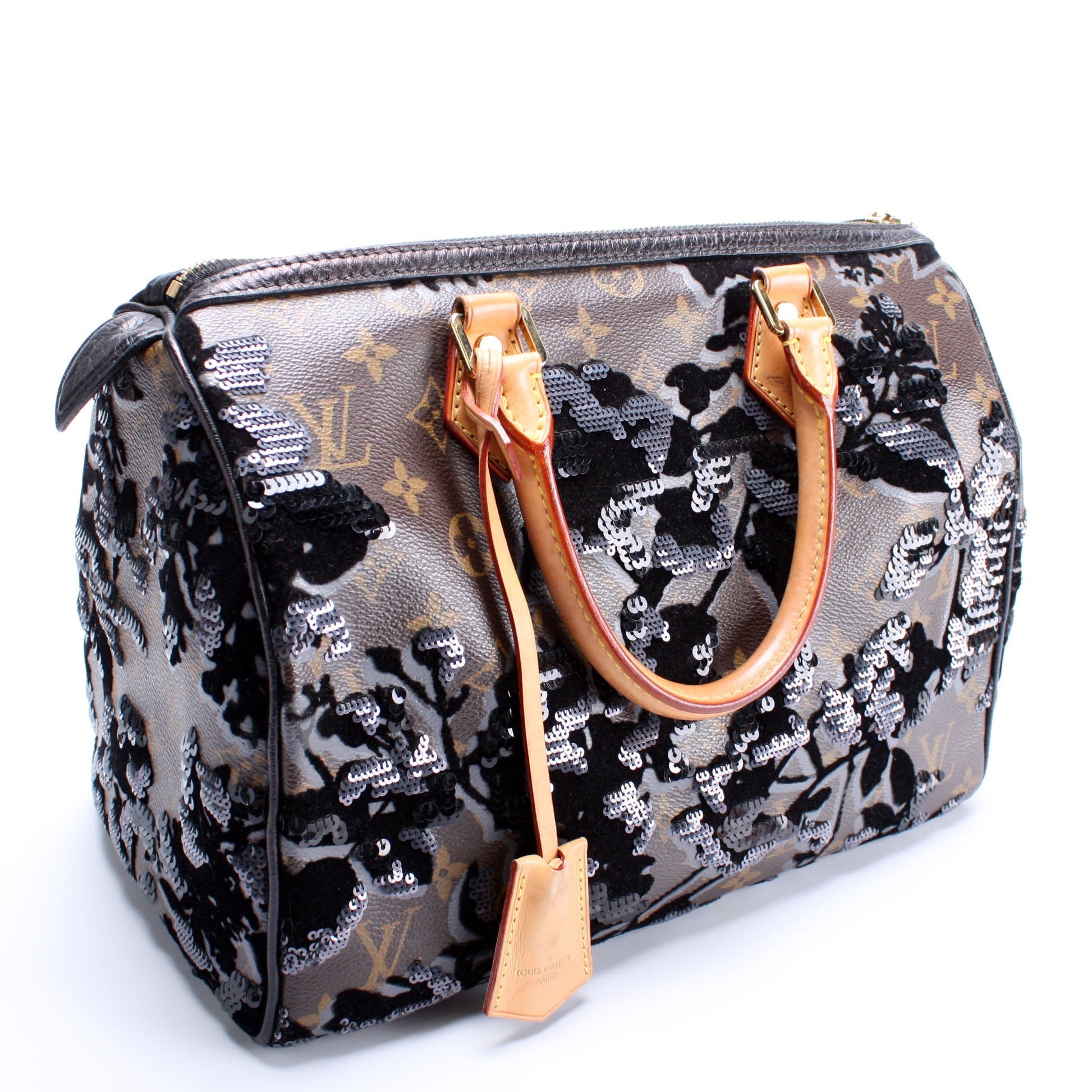 Louis Vuitton Speedy 30 Fleur De Jais Handbag