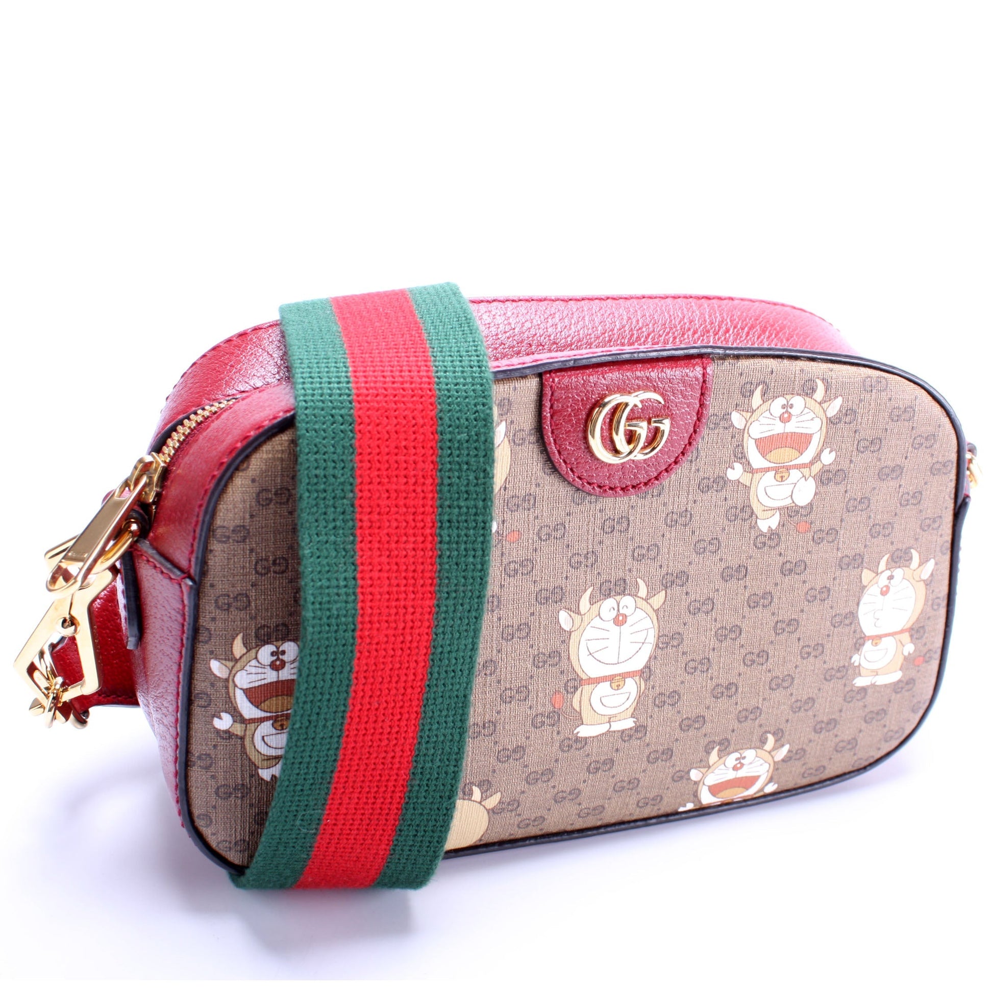 Gucci X Doraemon GG Supreme Shoulder Bag
