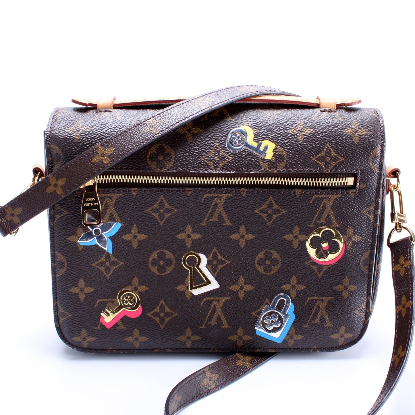 Louis Vuitton Pochette Metis Lovelock Monogram Clutch Bag