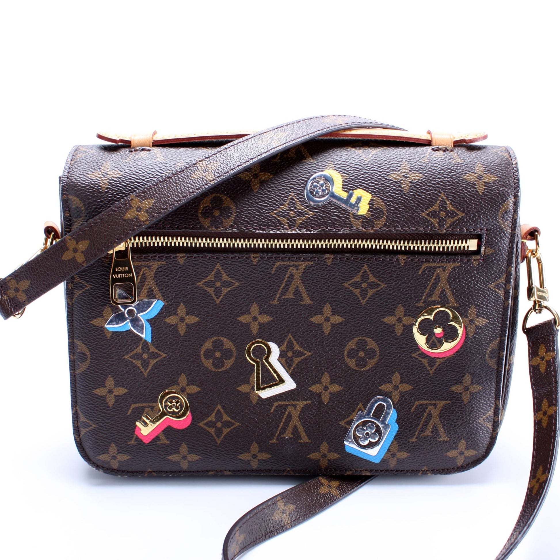 Louis Vuitton Pochette Metis Lovelock Monogram Clutch Bag