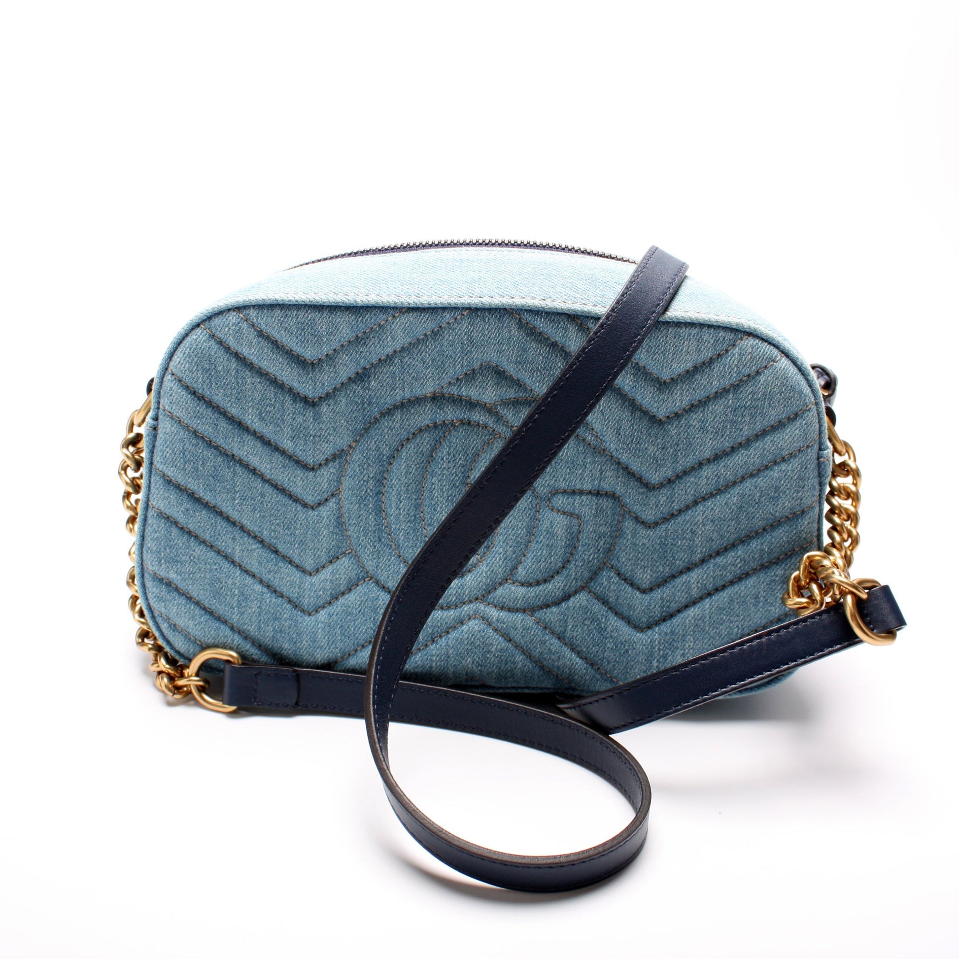 Gucci Marmont Camera Denim Small Crossbody Bag Camera 2