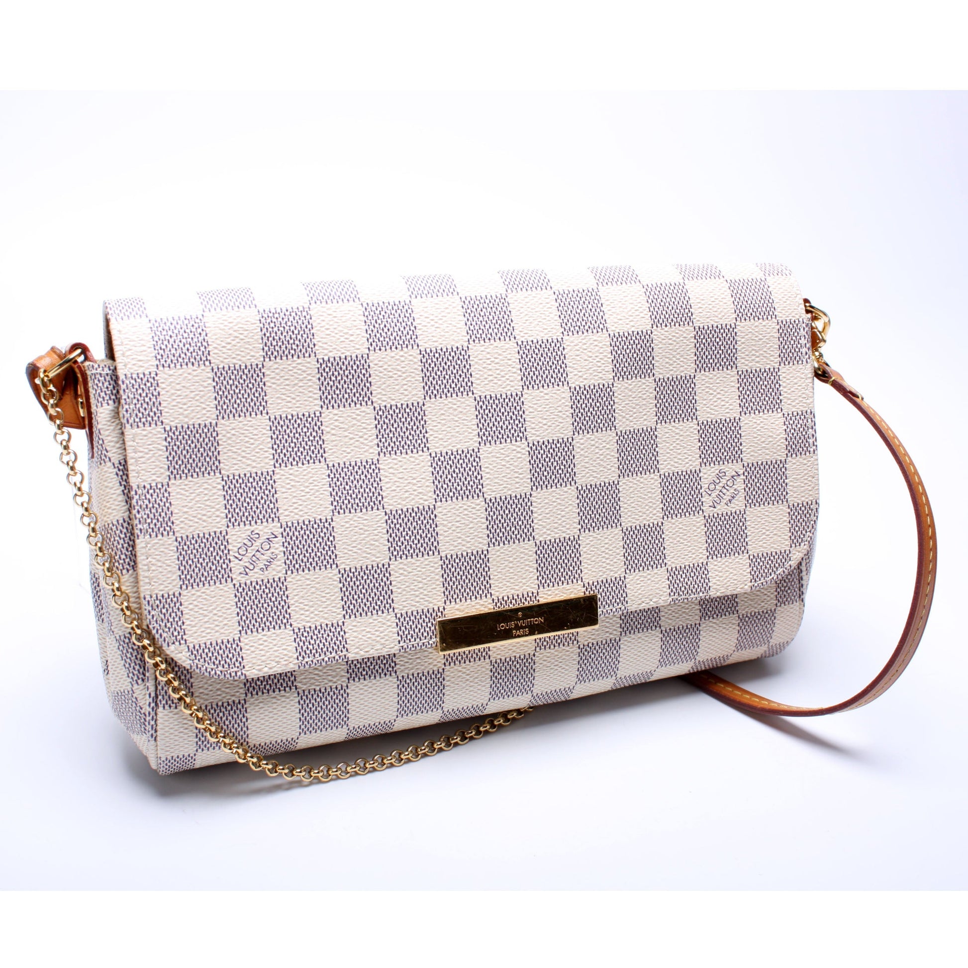 Louis Vuitton Favorite MM Azur Damier Handbag Azur 8