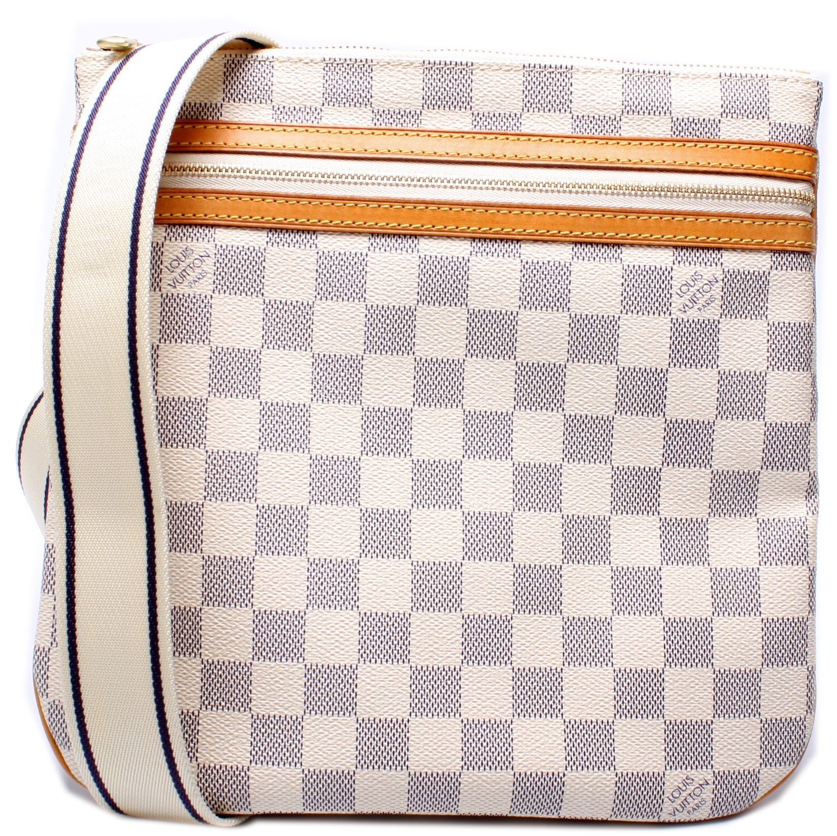 Louis Vuitton Pochette Bosphore Azur Damier Clutch Bag Azur 12