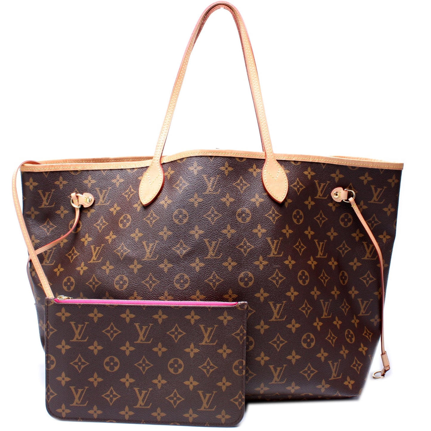 Louis Vuitton Neverfull w GM Monogram Wallet Case Monogram 6