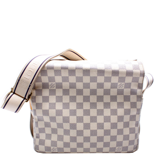 Louis Vuitton Naviglio Messenger Azur Damier Crossbody Bag