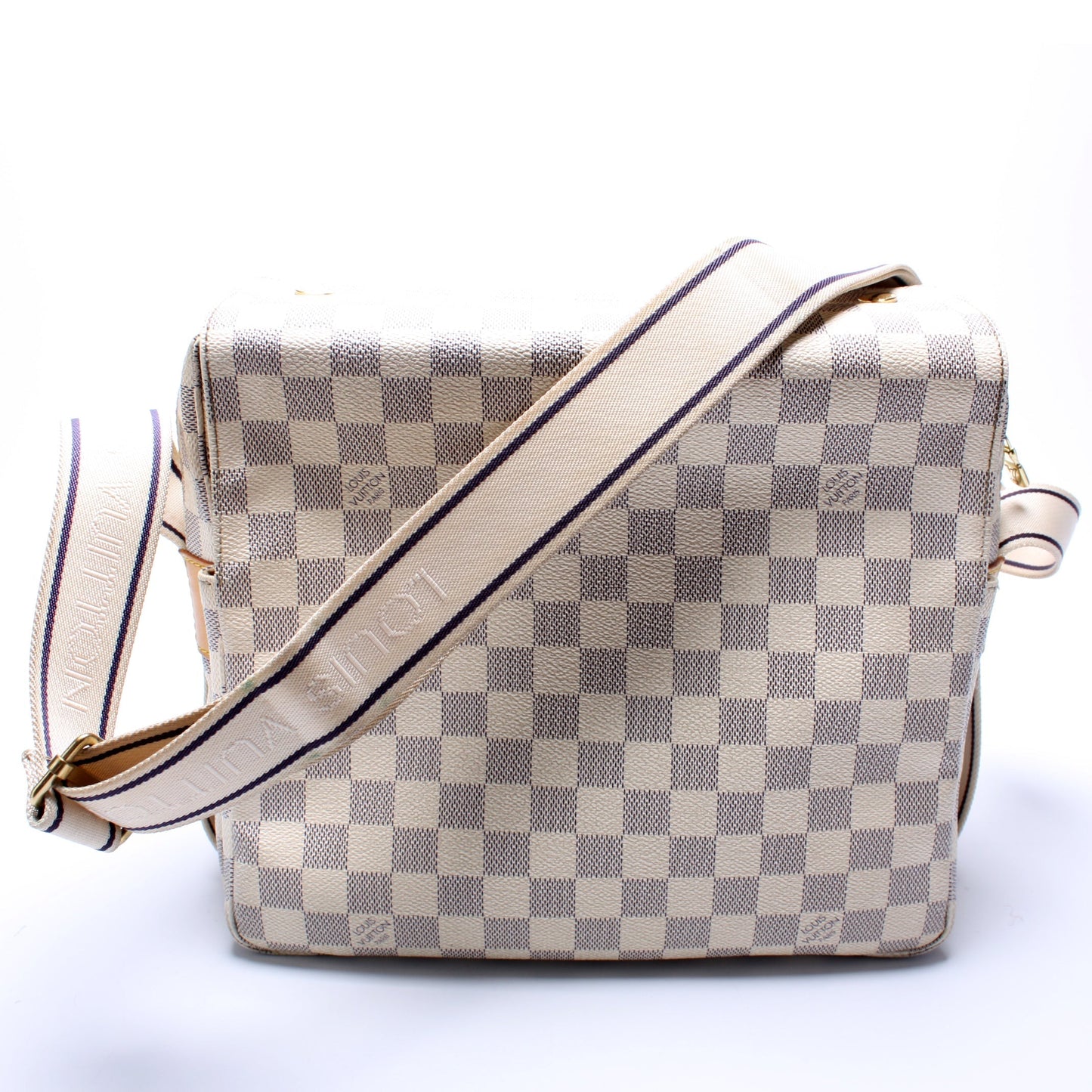 Louis Vuitton Naviglio Messenger Azur Damier Crossbody Bag