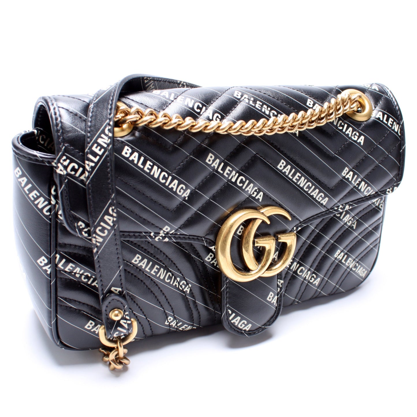 Gucci X Balenciaga GG Marmont Small Shoulder Bag
