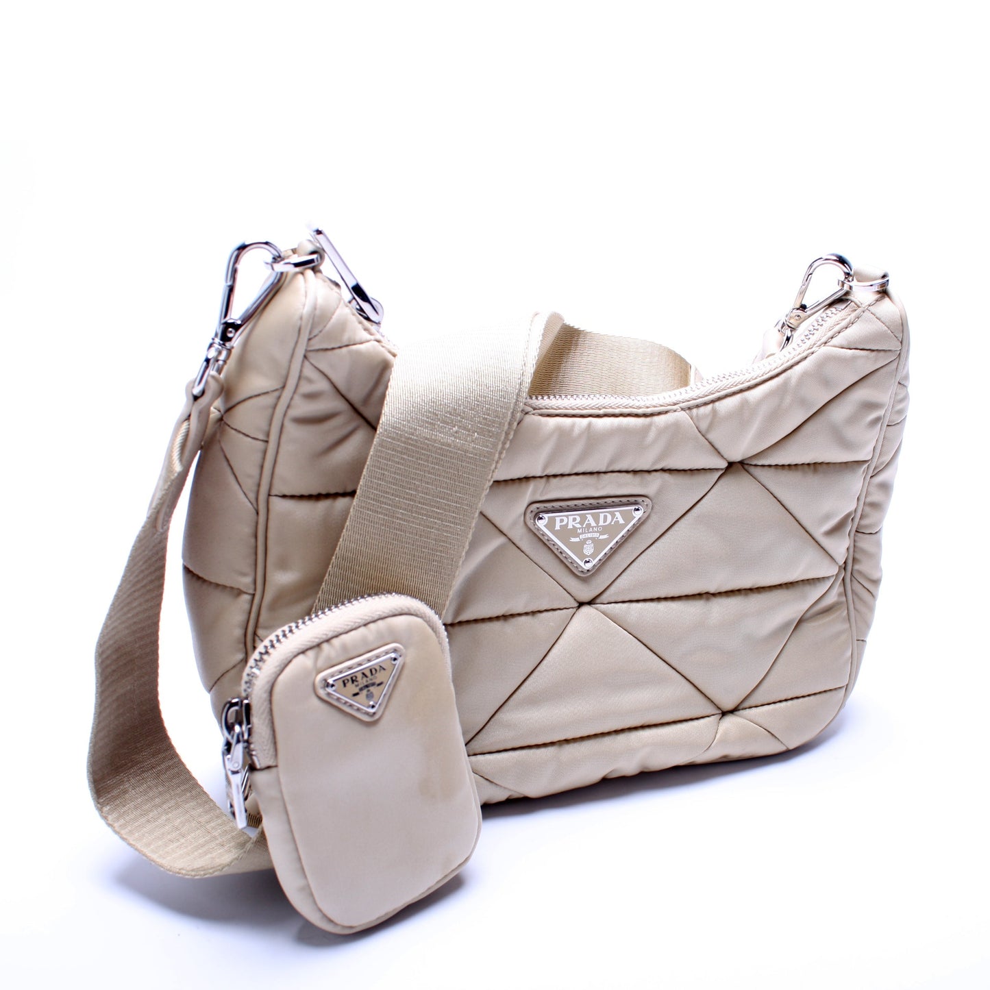 Prada Re Padded Hobo Bag Nylon Travel Bag
