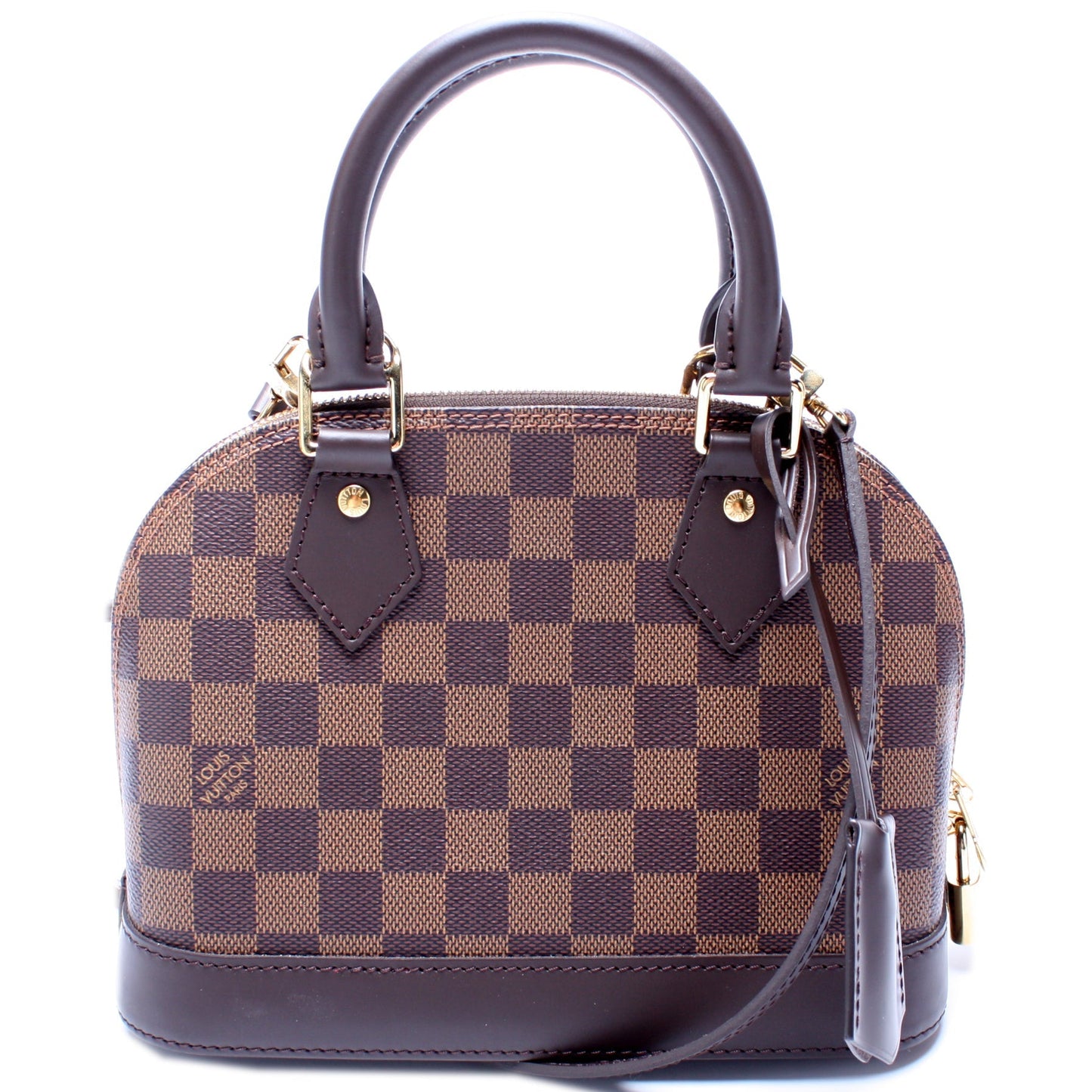 Louis Vuitton Alma BB Ebene Damier Handbag Ebene 12