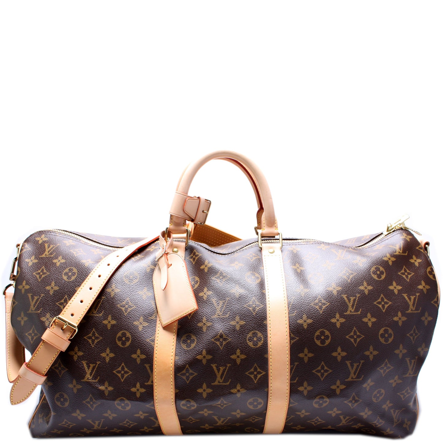 Louis Vuitton Keepall 55 Bandouliere Monogram Travel Bag Monogram 13