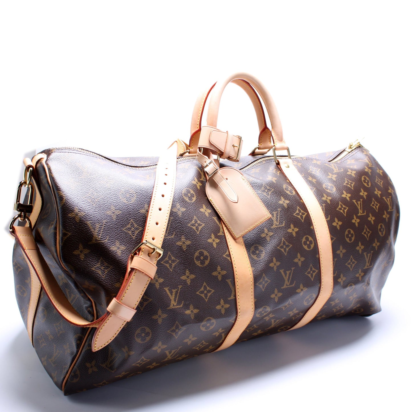 Louis Vuitton Keepall 55 Bandouliere Monogram Travel Bag Monogram 13