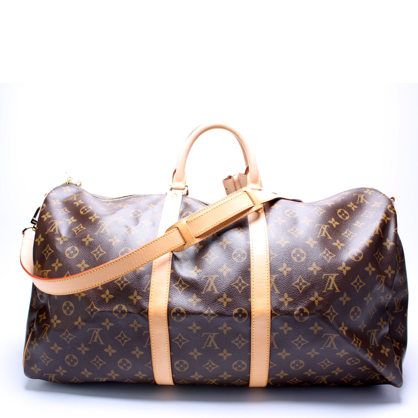 Louis Vuitton Keepall 55 Bandouliere Monogram Travel Bag Monogram 13