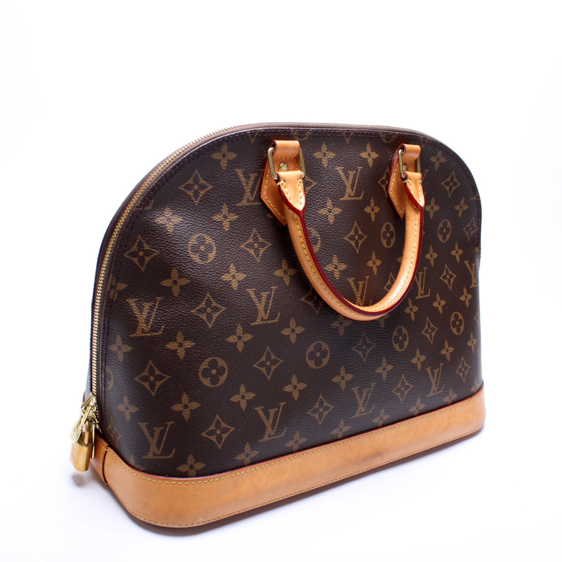 Louis Vuitton Alma MM Newer Monogram Handbag