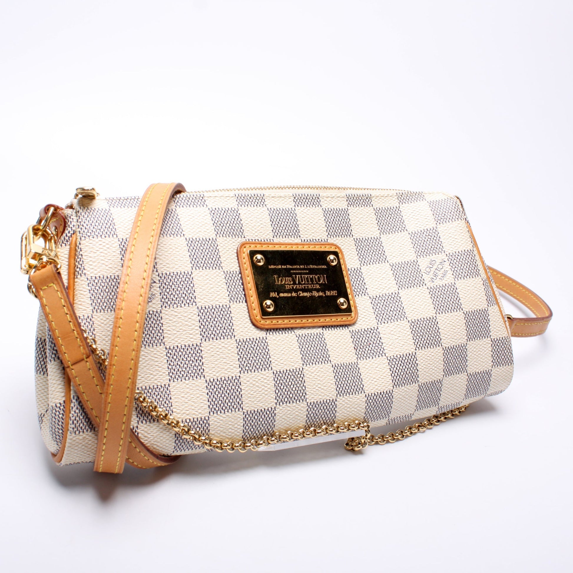 Louis Vuitton Eva Azur Damier Clutch Bag Azur 16