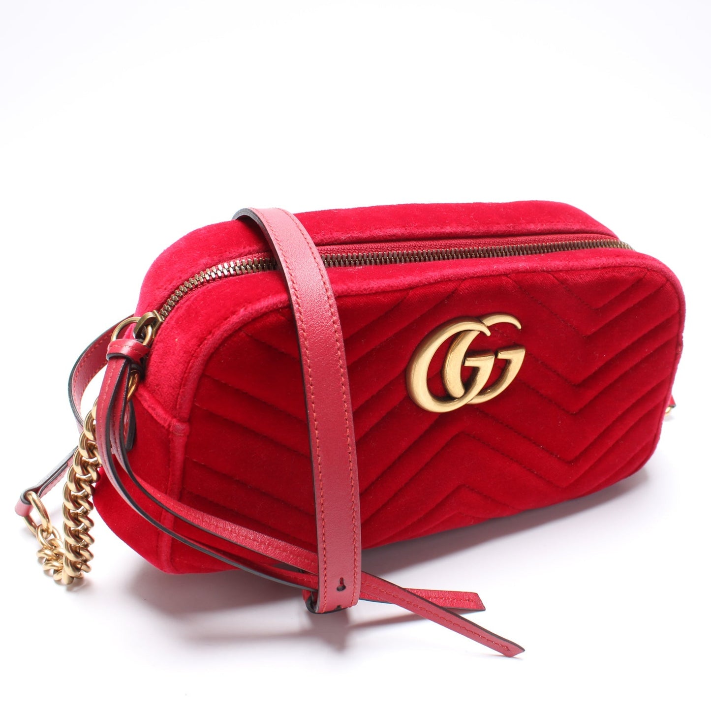 Gucci Marmont Velvet Camera Small Travel Bag