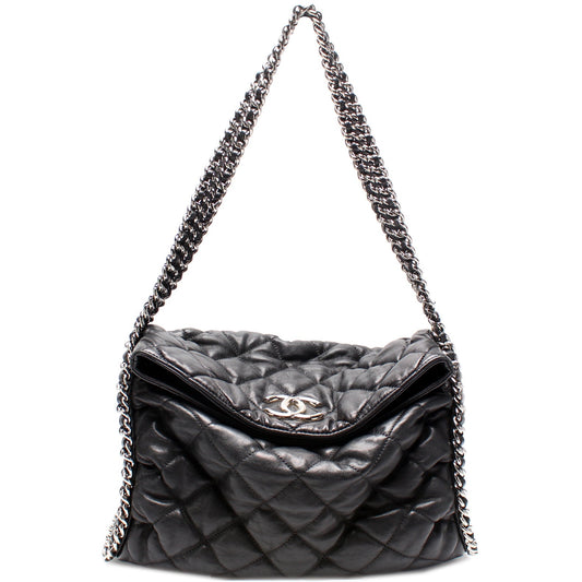 Chanel Around Hobo Lambskin 15M Shoulder Bag